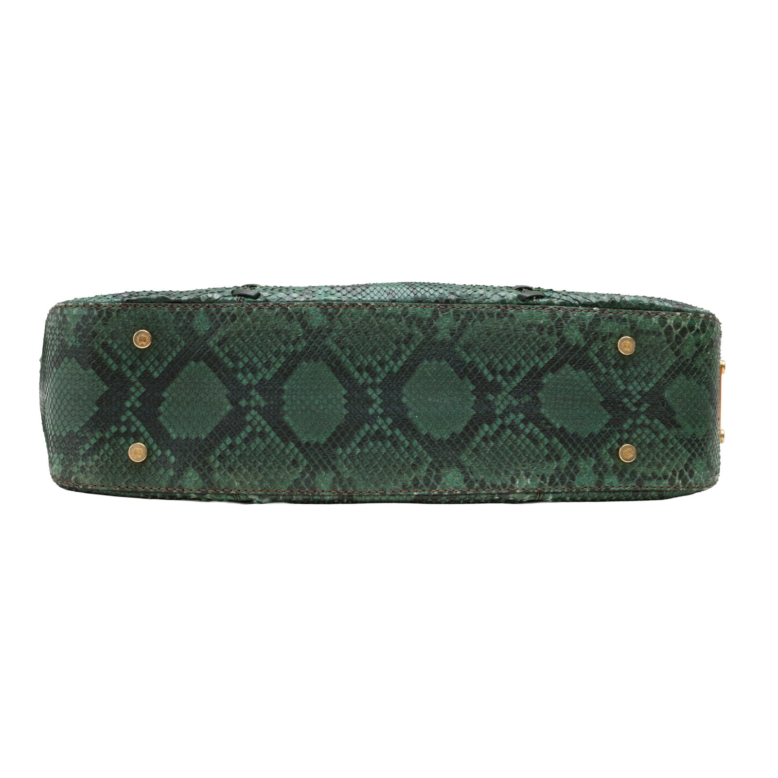 λ Roberto Cavalli Green Python Tote - 5