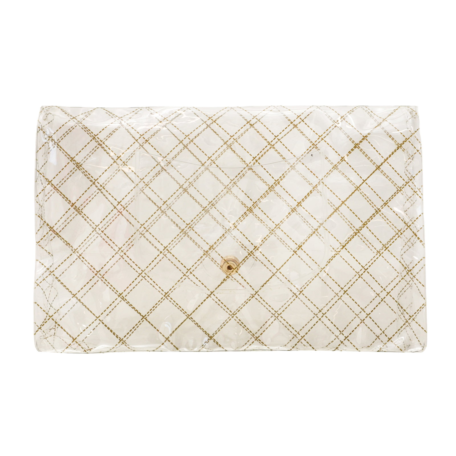 Chanel Transparent Quilted Flap Pouchette - 2