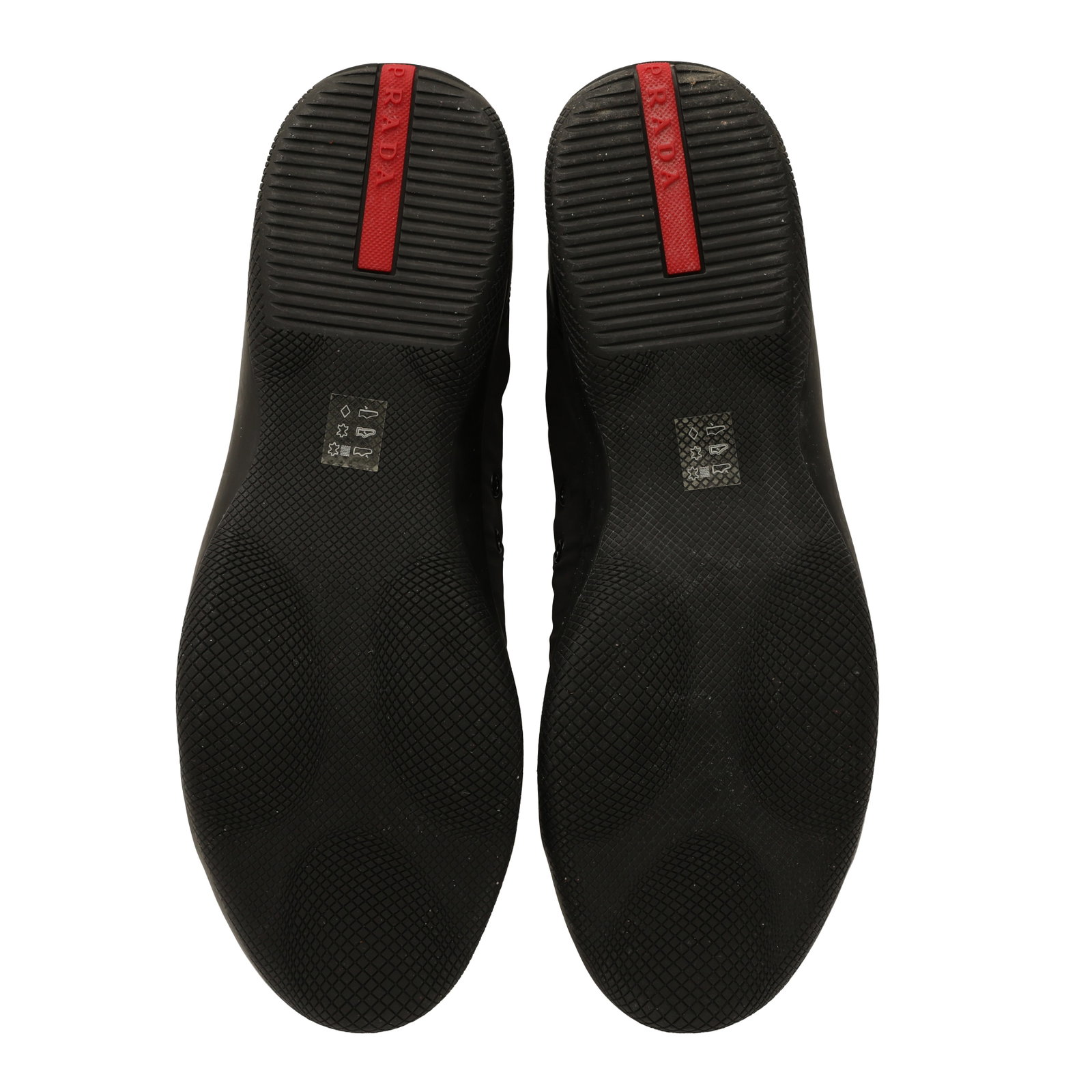 Prada Men's Black Tessuto Low Profile Sneaker - Size 8 - 5