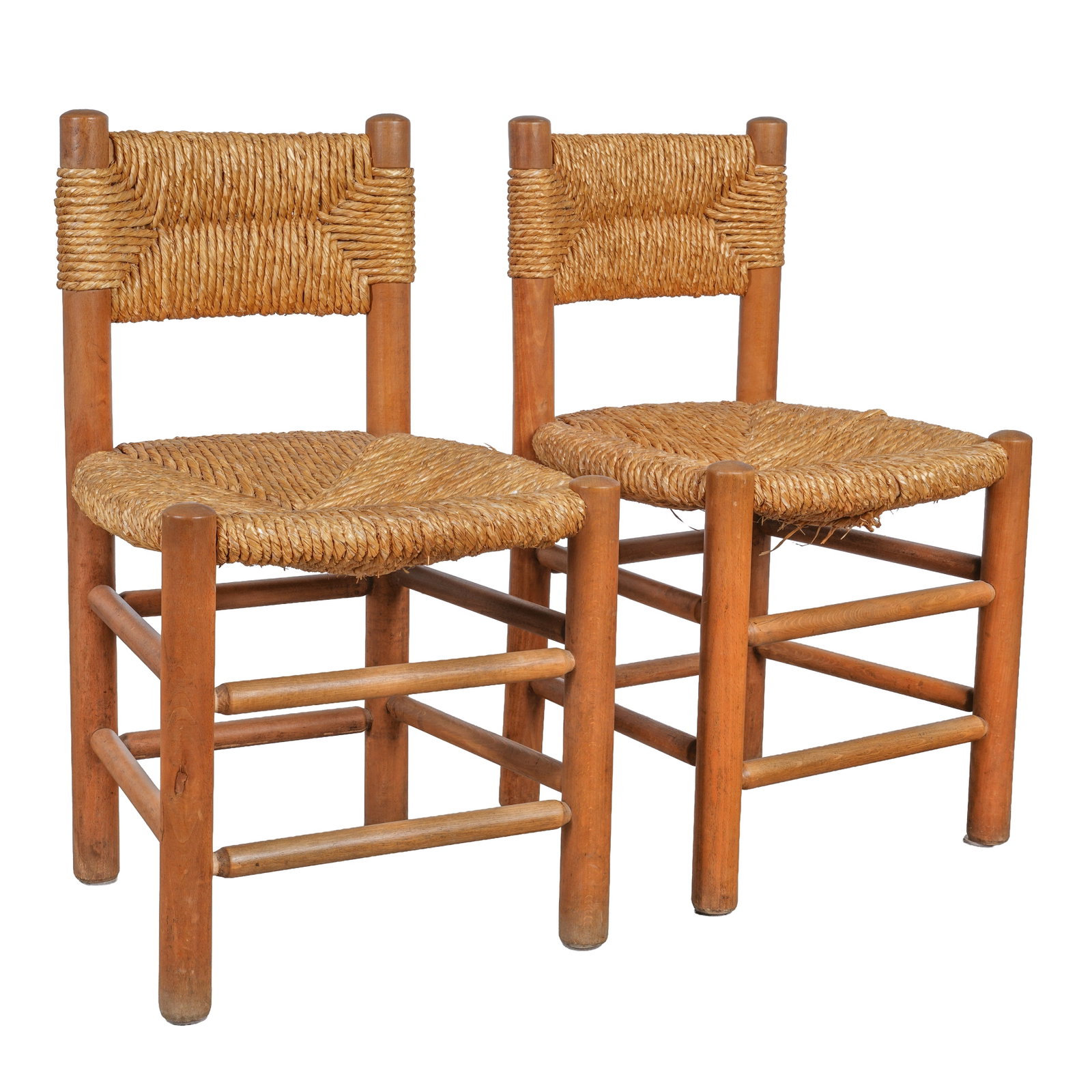 In the Manner of Charlotte Perriand (French 1903-1999) Pair of chairs (1 of 3)
