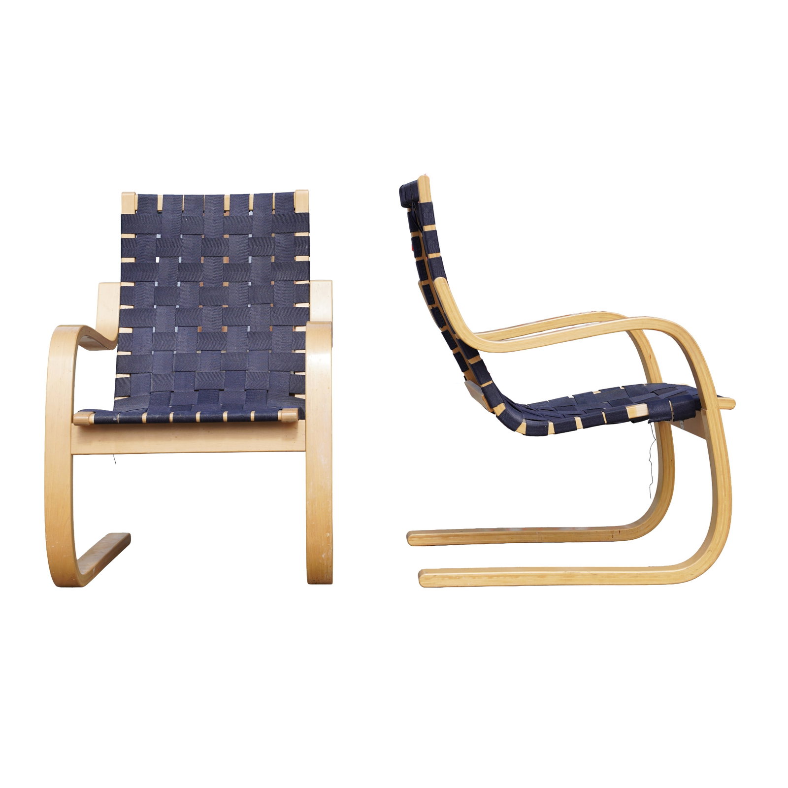 Alvar Aalto (Finnish, 1898-1976) for Artek Pair of Model 46 chairs (1 of 2)