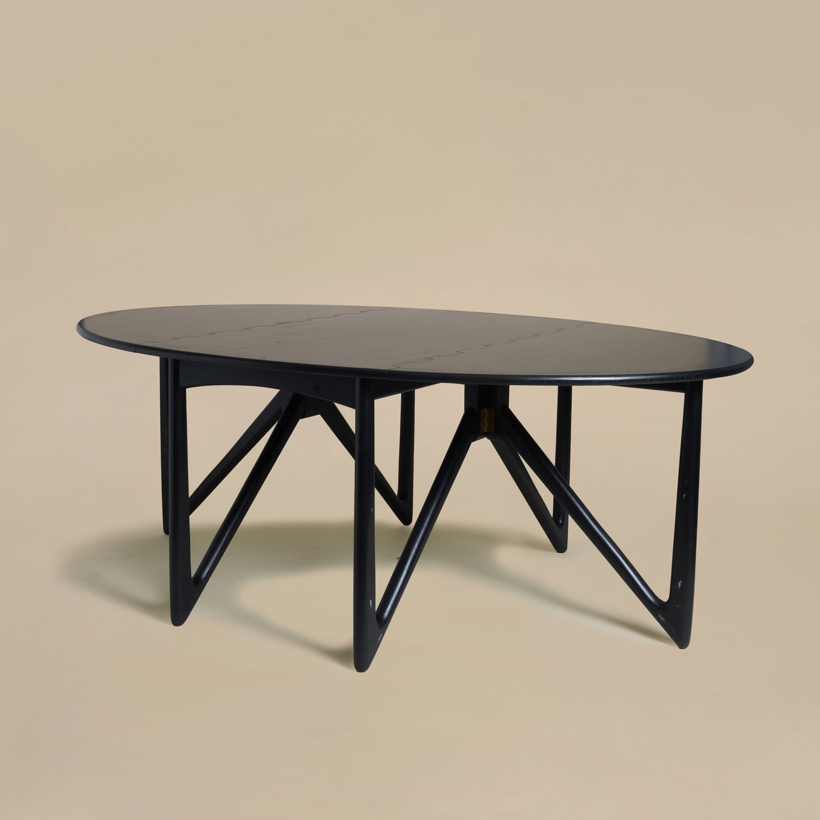 Kurt Ostervig (Danish, 1912-1986) Oval Drop Leaf Table (1 of 3)