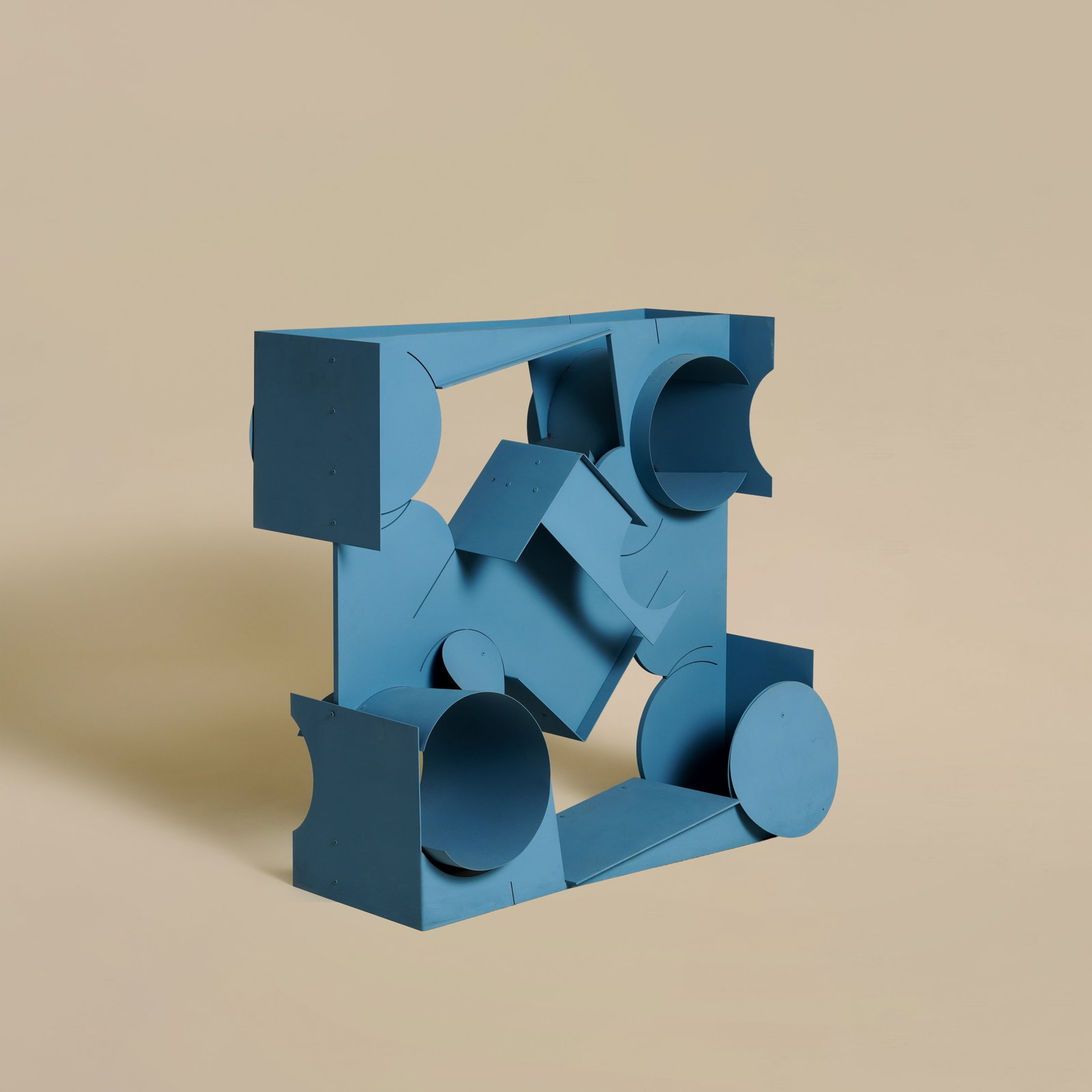 Matt Paweski (American, b.1980) Ogee: 2017 Aluminium, Copper Rivets and Vinyl Paint 71cm high x 71cm wide x 30cm deep Provenance: From a Distinguished Private International Collection Purchased via art advisor in 2017
