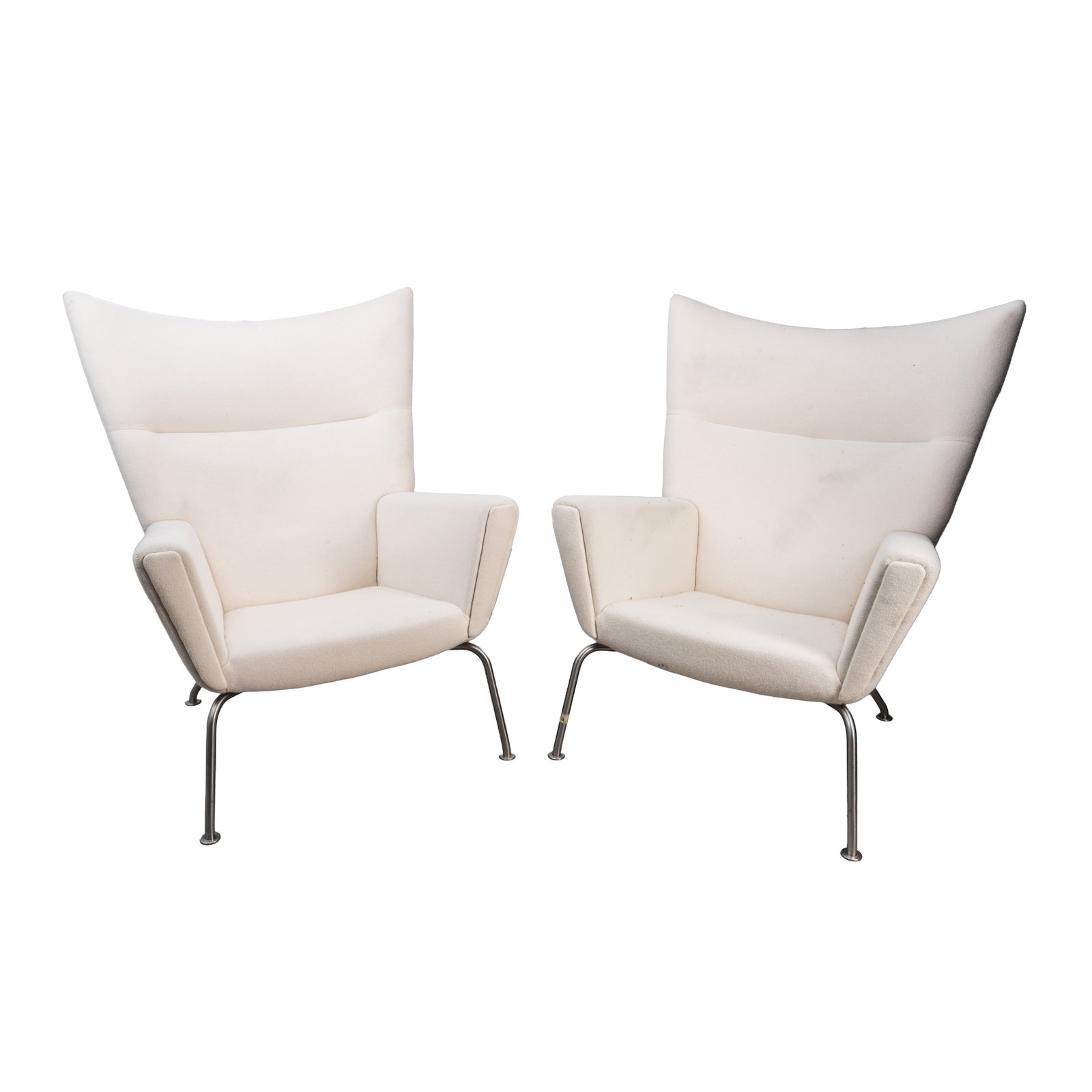 Hans J Wegner (Danish 1914-2007) for Carl Hanson & Son, Denmark Pair of CH445 'Wing' Chairs (1 of 3)