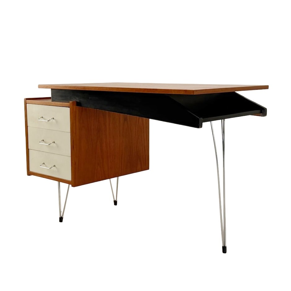 Cees Braakman (Dutch, 1917-1995) for Pastoe, Netherlands Asymmetric Desk (1 of 5)