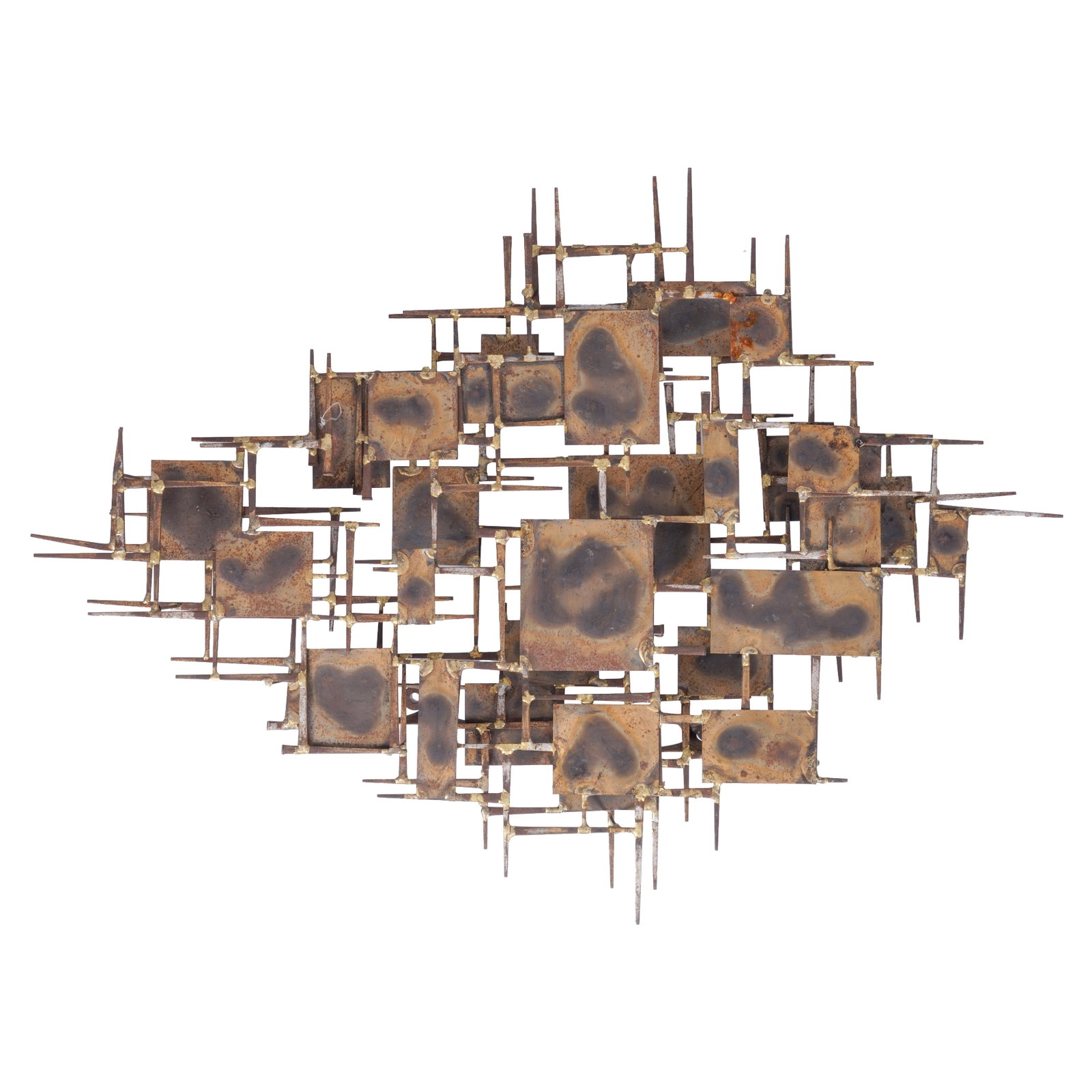 In the Manner of Curtis Jer? (French, 20th Century) Brutalist wall sculpture (1 of 2)