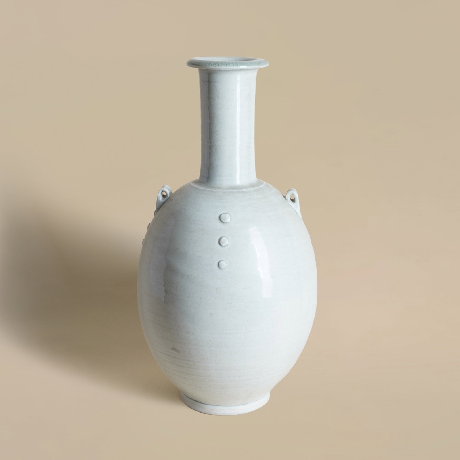 William 'Bill' Marshall (British 1923-2007) Large unusual bottle vase with lugs (1 of 2)