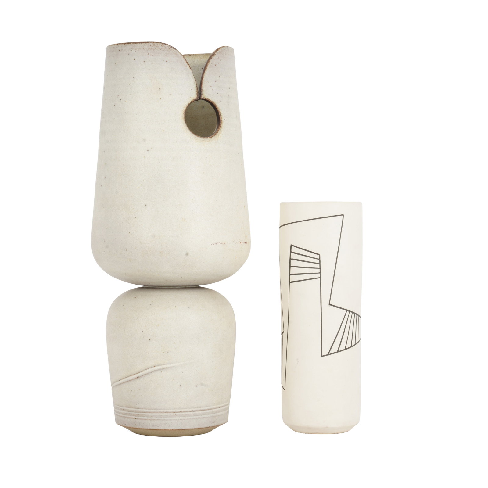 British Studio Pottery Two vases, one by Philip Mumford (1 of 4)