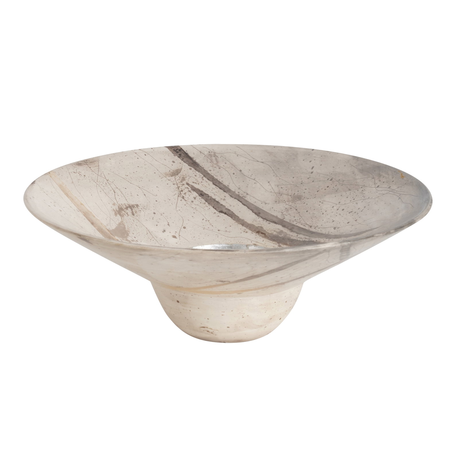 David Walker (British) Large studio pottery footed bowl (1 of 4)