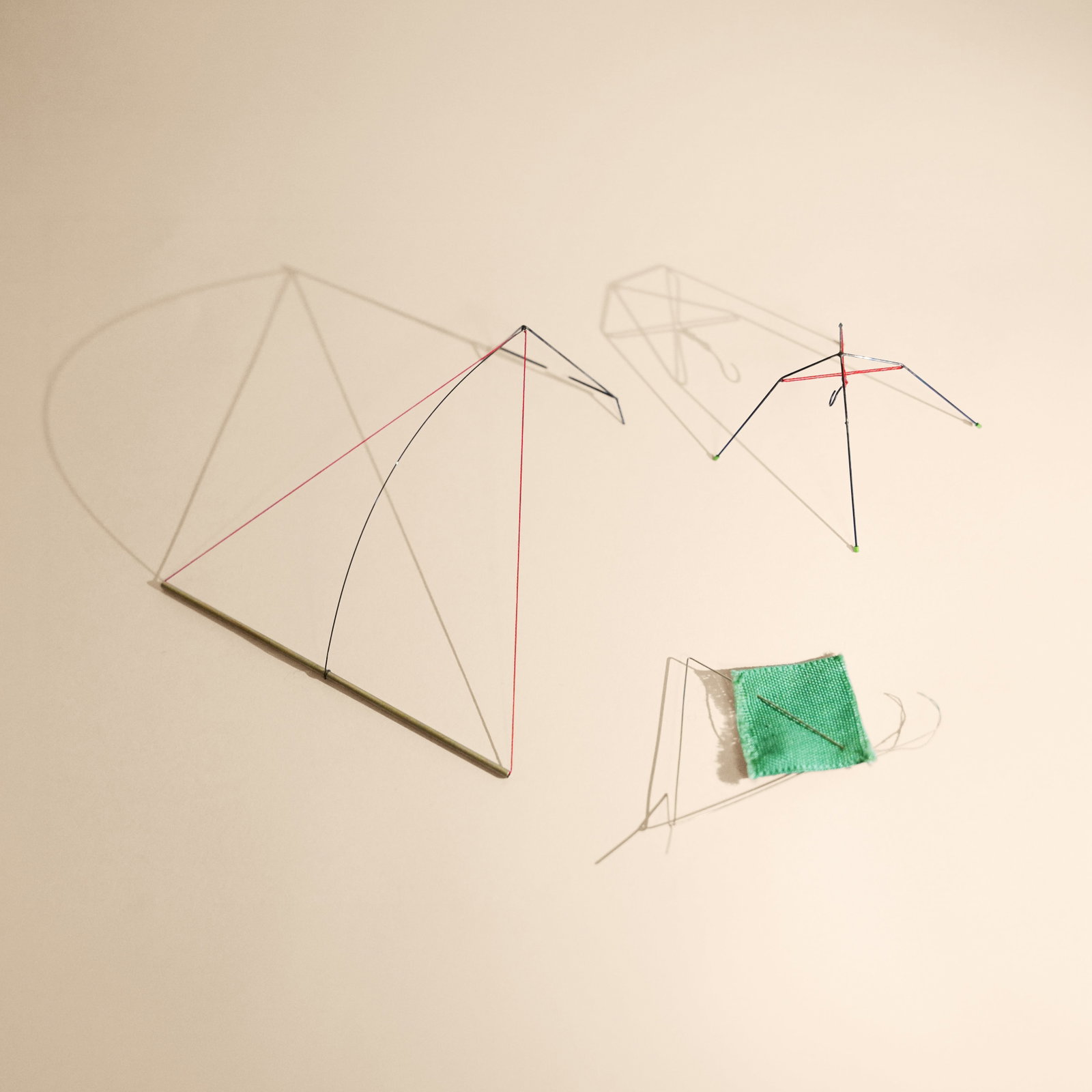 Pierre Degen (Swiss-British b.1947) 'Shadow piece' (brooch) and two other pieces (1 of 1)
