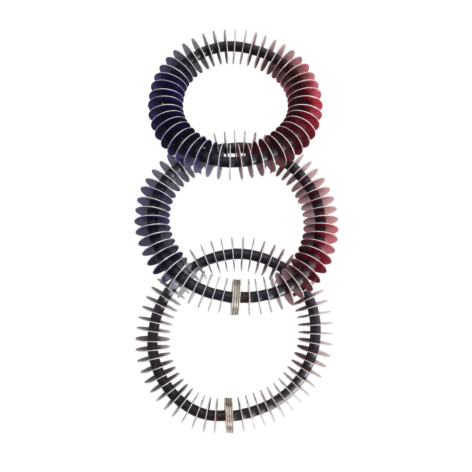 John Moore (British b.1980) 'Vane' disc bracelets, set of three (1 of 1)