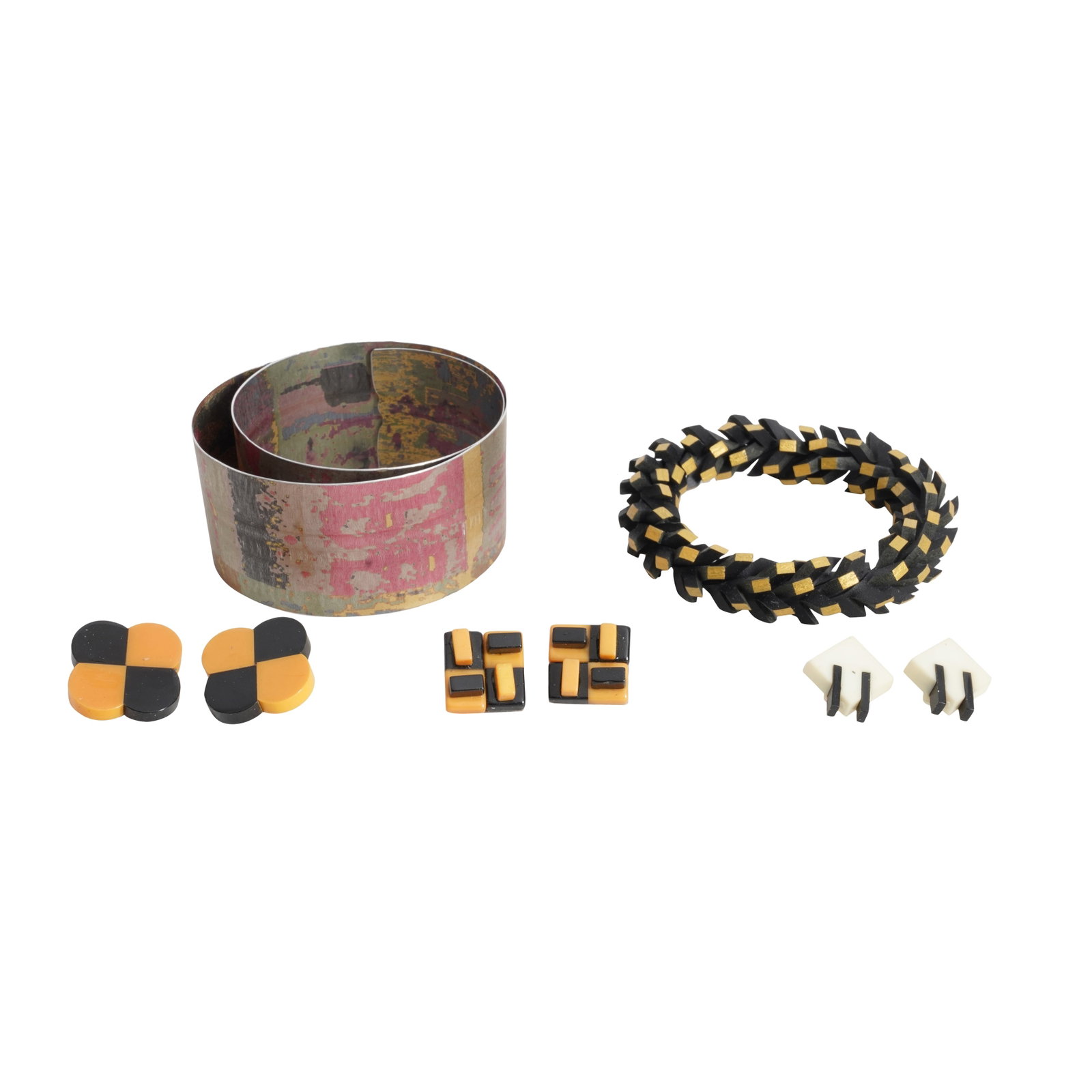 Jane Adam and Tania Clarke Hall and others Bangle, bracelet and earrings (1 of 1)