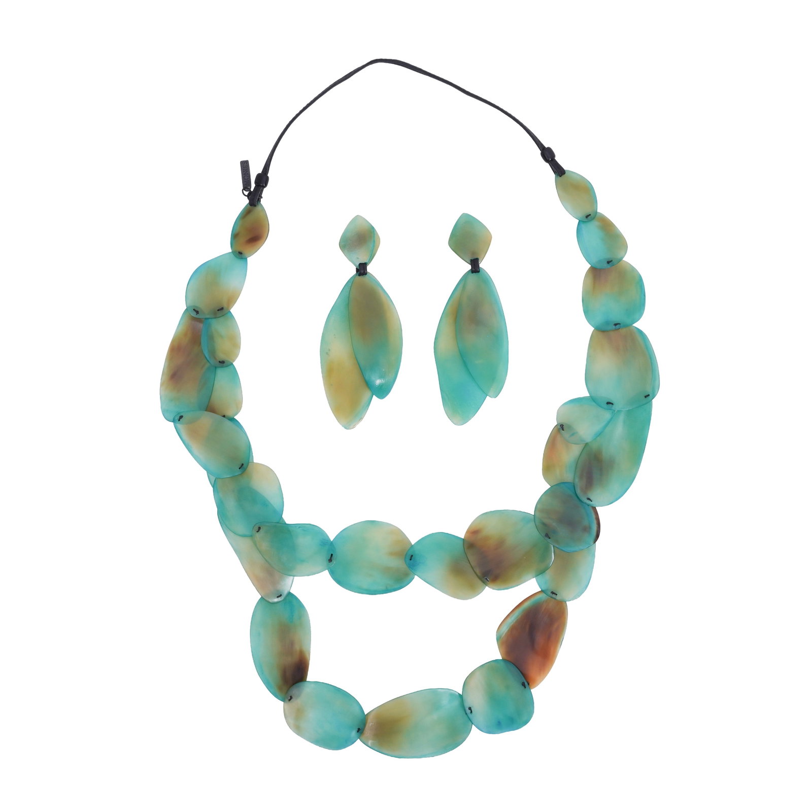 Monies, Copenhagen Necklace and earrings (1 of 2)