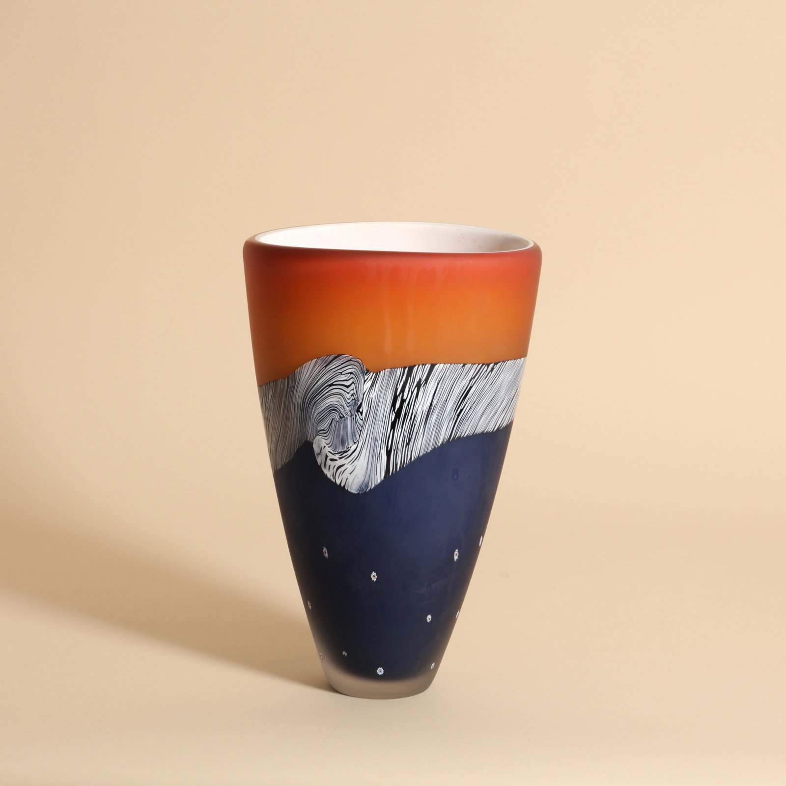 Pauk Barcroft (British, 21st Century) ?Glass-Scape? vase (1 of 4)