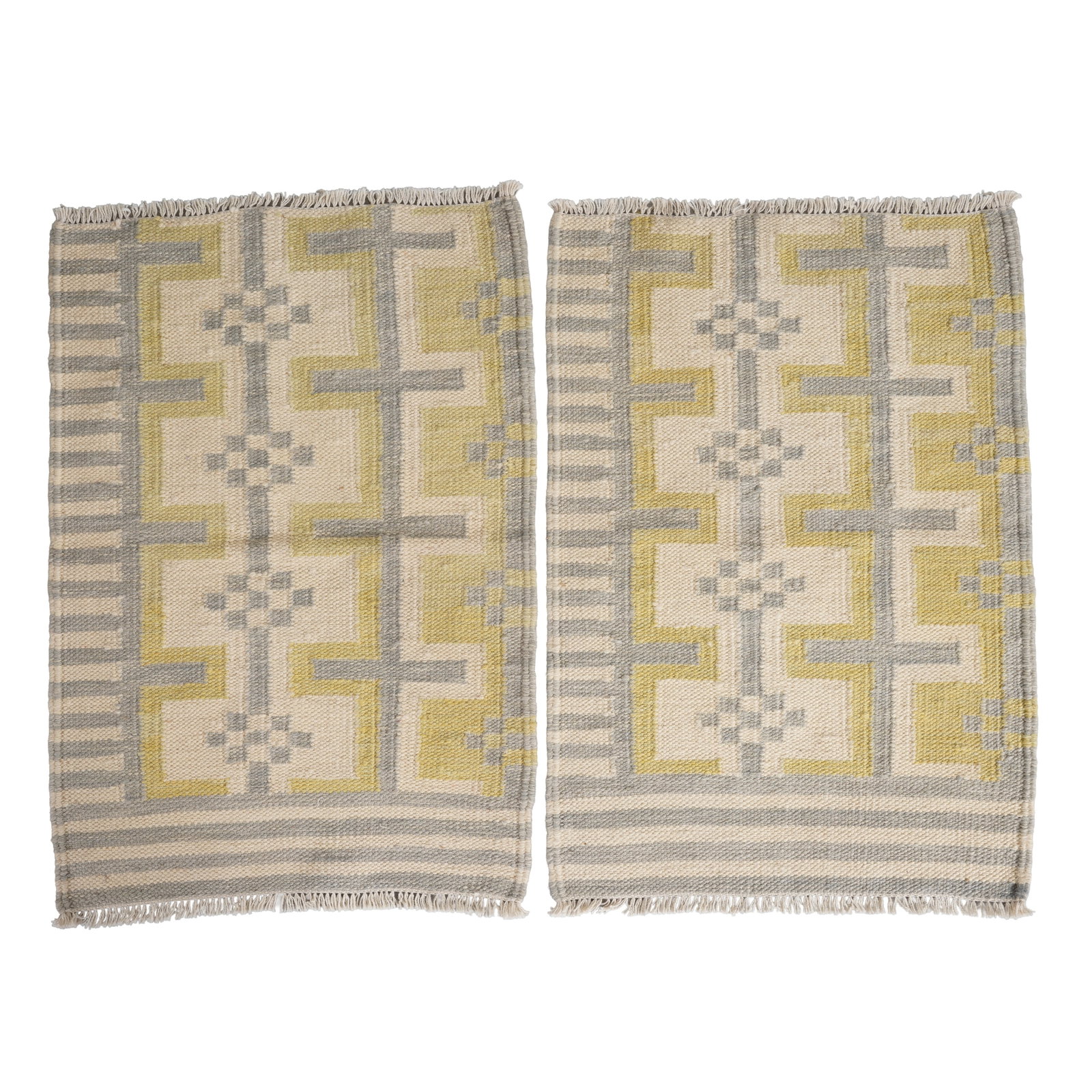 After Barbro Nilsson (Swedish, 1899-1983) Pair of flatweave bedside rugs (1 of 1)