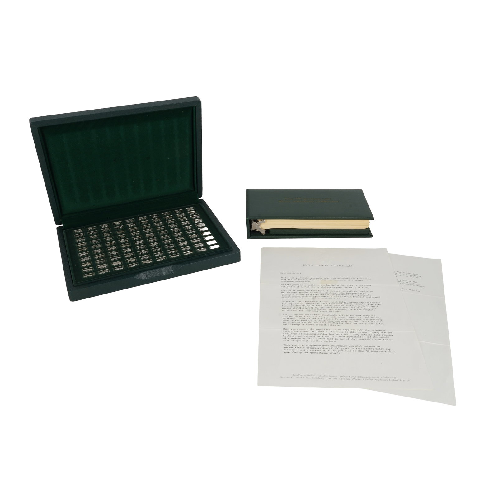 John Pinches Limited The 100 Greatest Cars silver Miniature Collection - 2