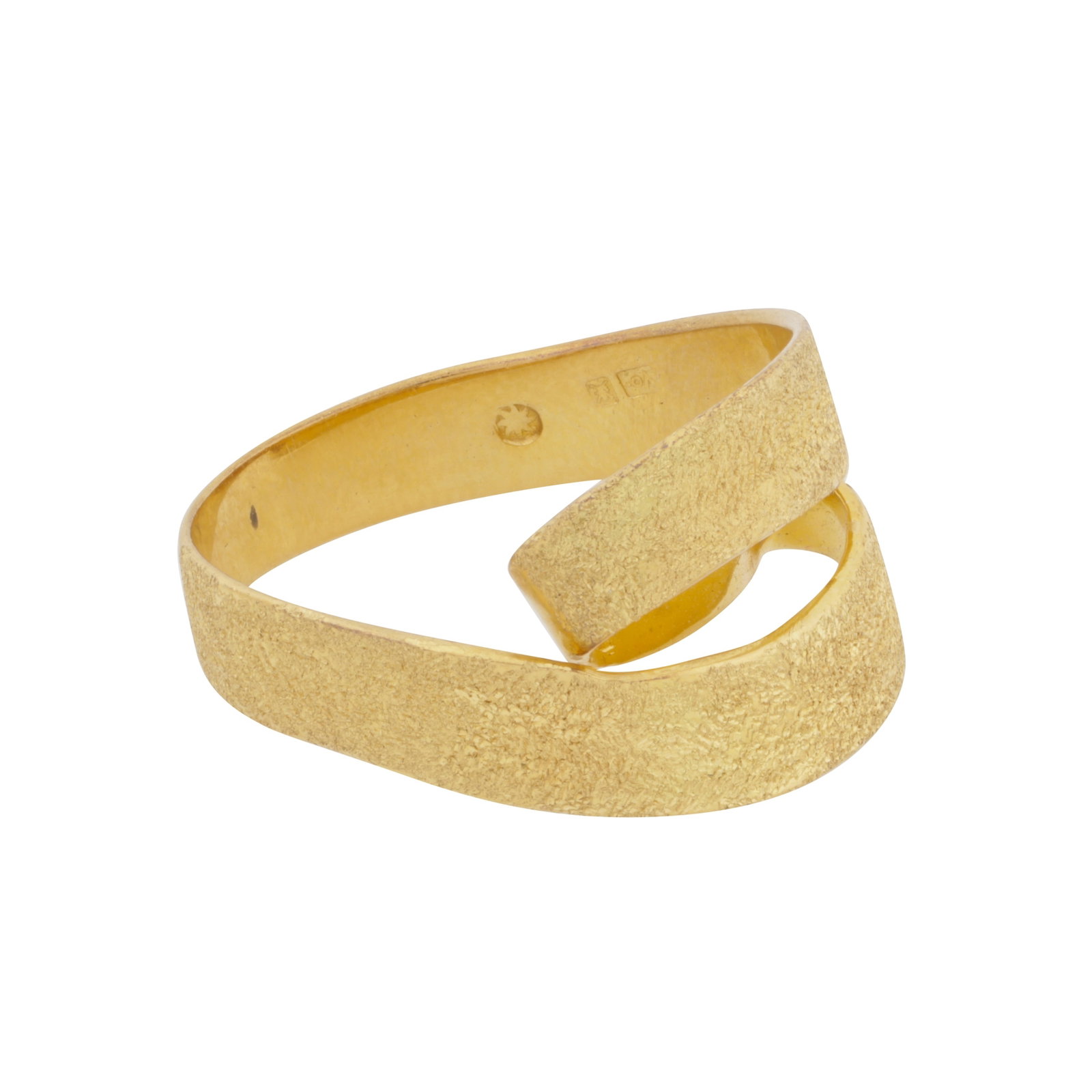 A coil ring Yellow metal - 2