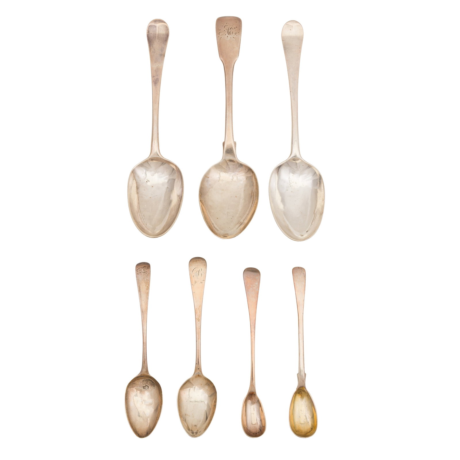 London 1775 by George Smith A pair of George III sterling silver tablespoons - 3