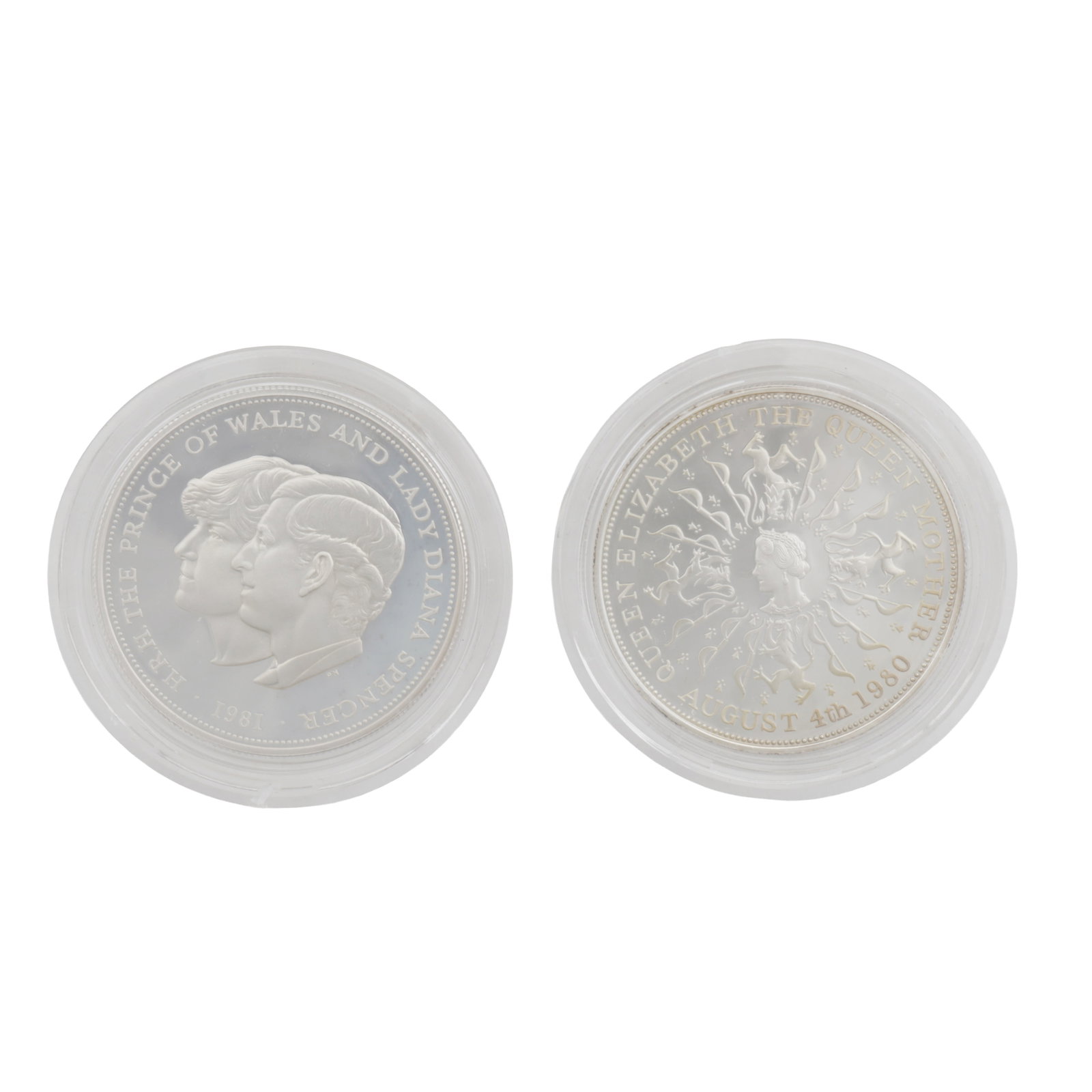 Two Commemorative Silver Crowns .925 Silver - 2