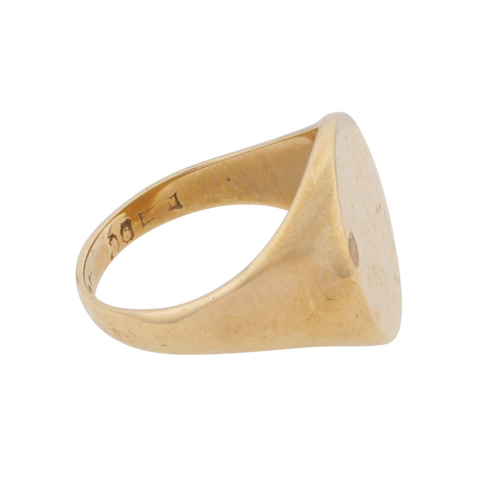 A signet ring Yellow metal - 2