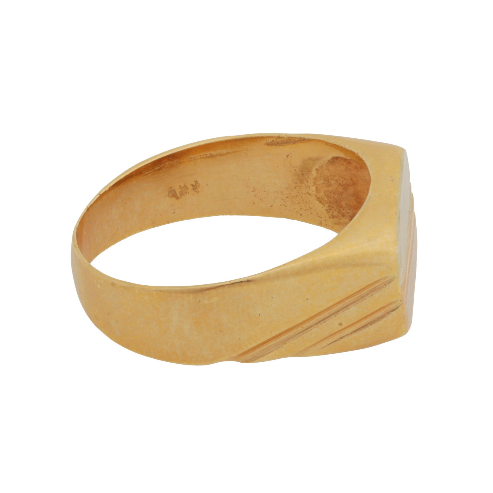 A signet ring Yellow metal - 2