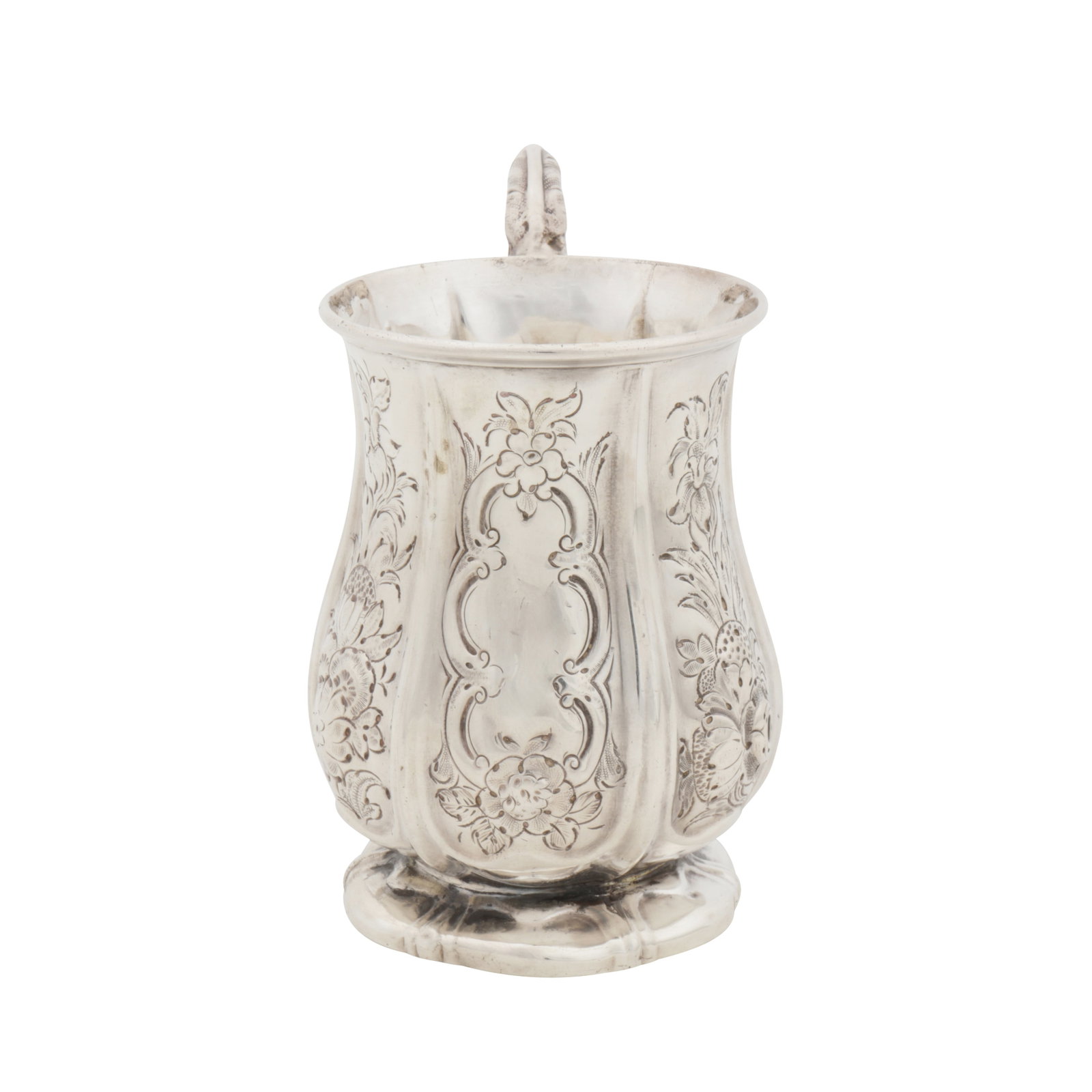 Birmingham 1862 by Hilliard and Thompson A Victorian sterling silver christening mug - 2