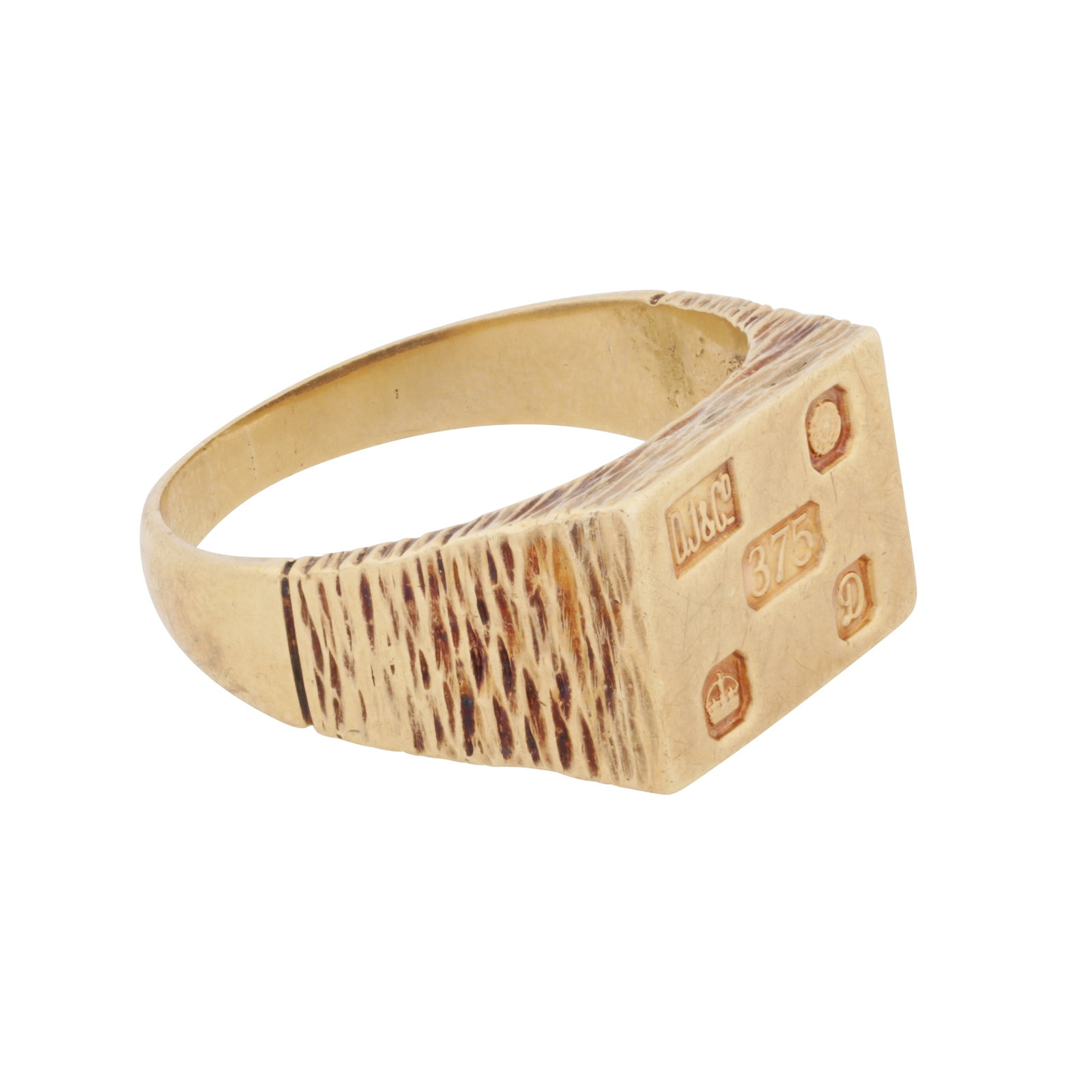 A rectangular signet ring, circa 1978 9ct yellow gold - 2