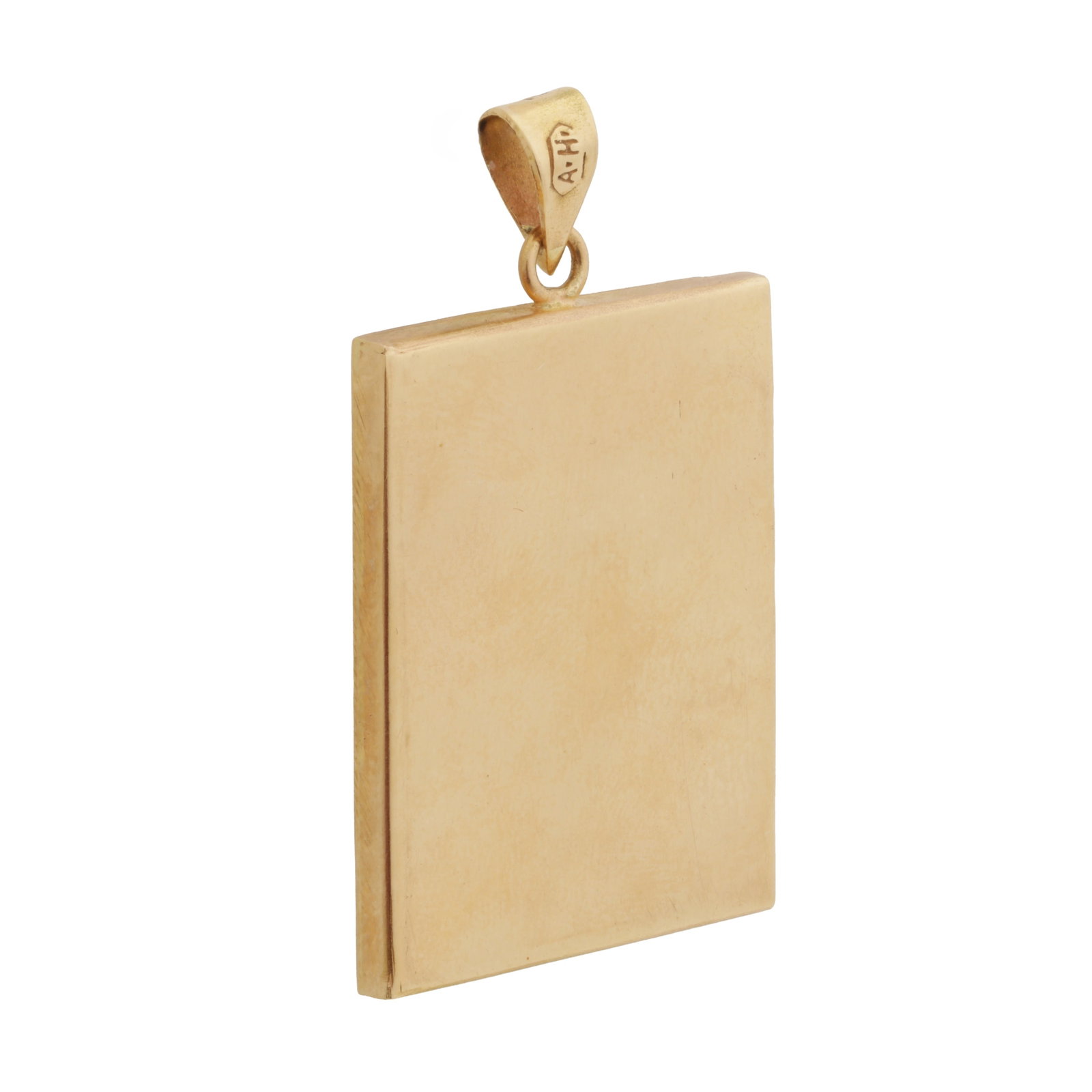 A letter M pendant Yellow metal - 2