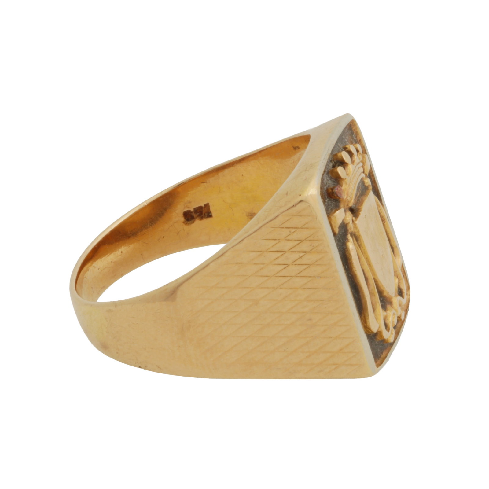 A signet ring Yellow metal - 2