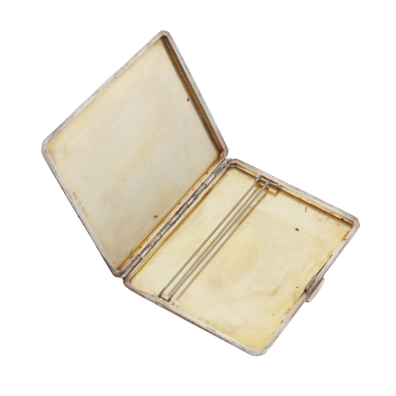 Birmingham 1945 by William Garner A George VI sterling silver cigarette case - 2