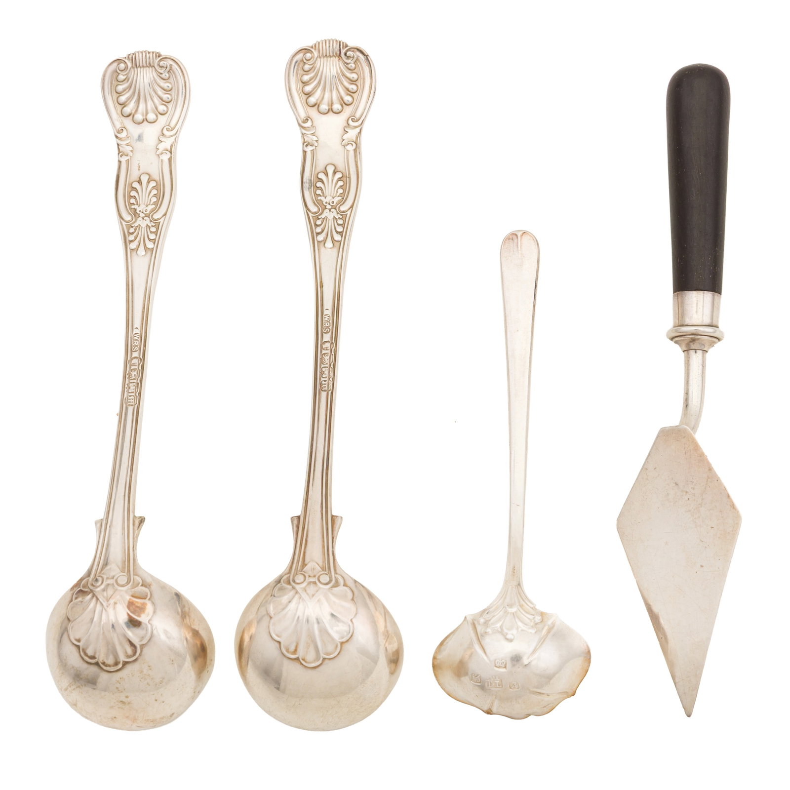 Exeter 1848 by William Rawlings Sobey A pair of Victorian provincial sterling silver toddy ladles - 2