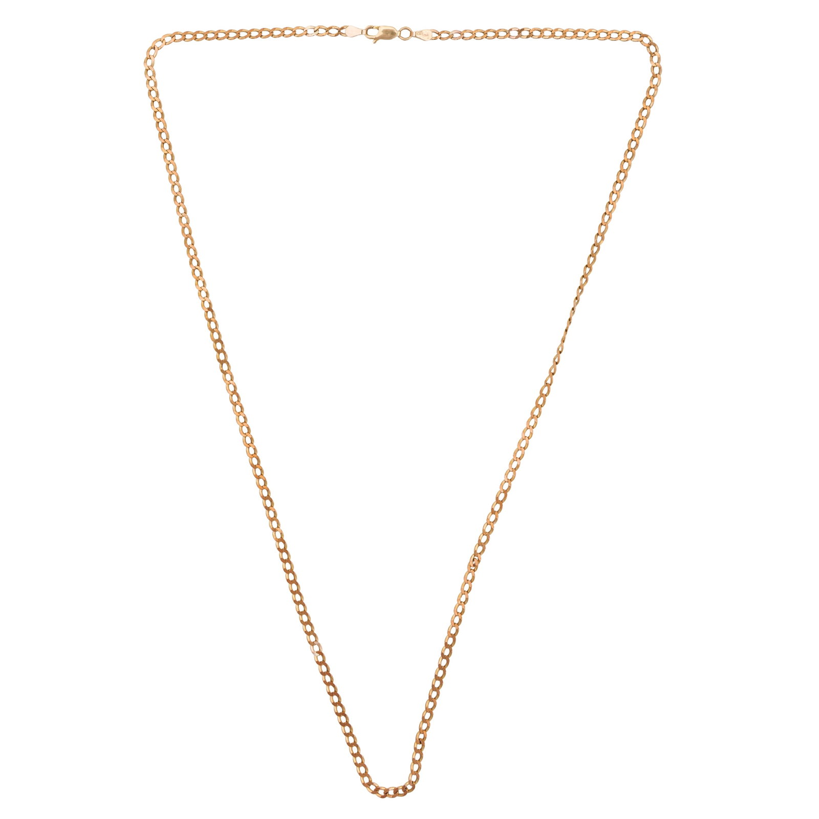 A chain necklace 9ct yellow gold - 2