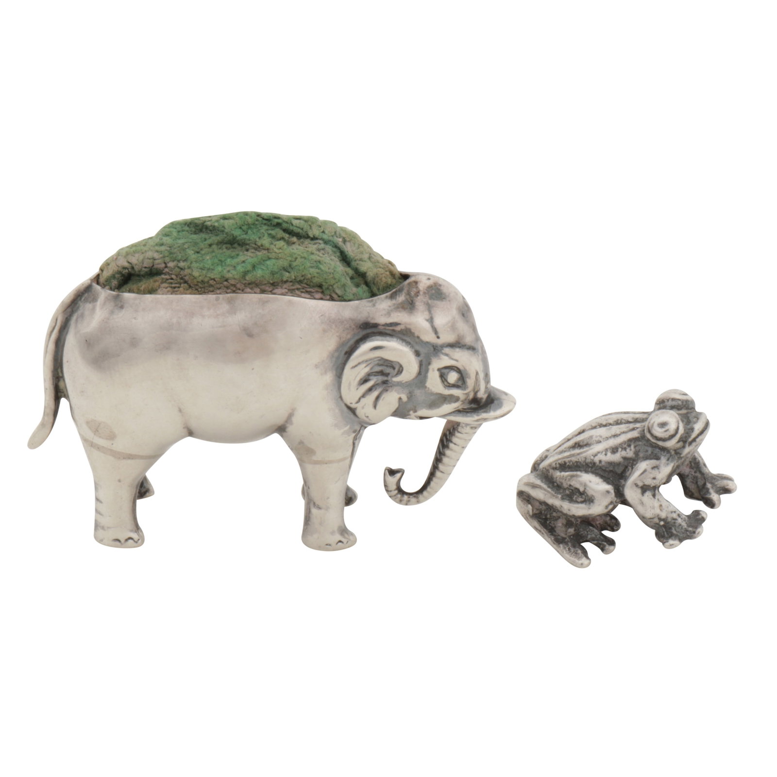Birmingham 1910 by Britton, Gould and Co A George V sterling silver pin cushion - 2
