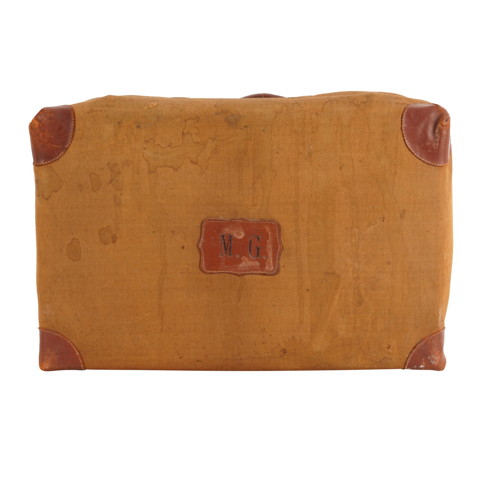 An Edwardian Leather and Canvas Travelling dressing case Early 20th century - 2