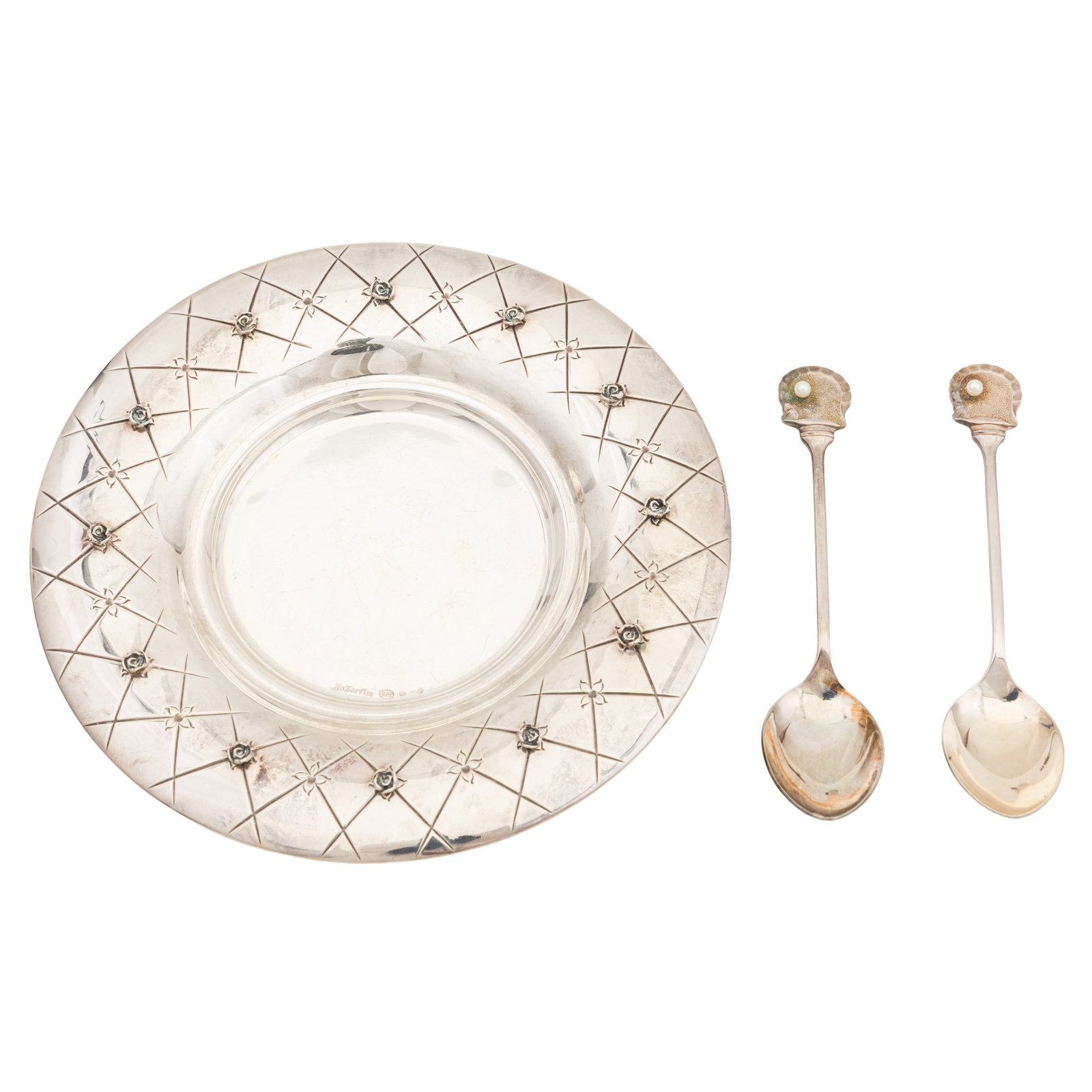A late 20th century Italian silver butterdish, retailed by Hazorfim - 2