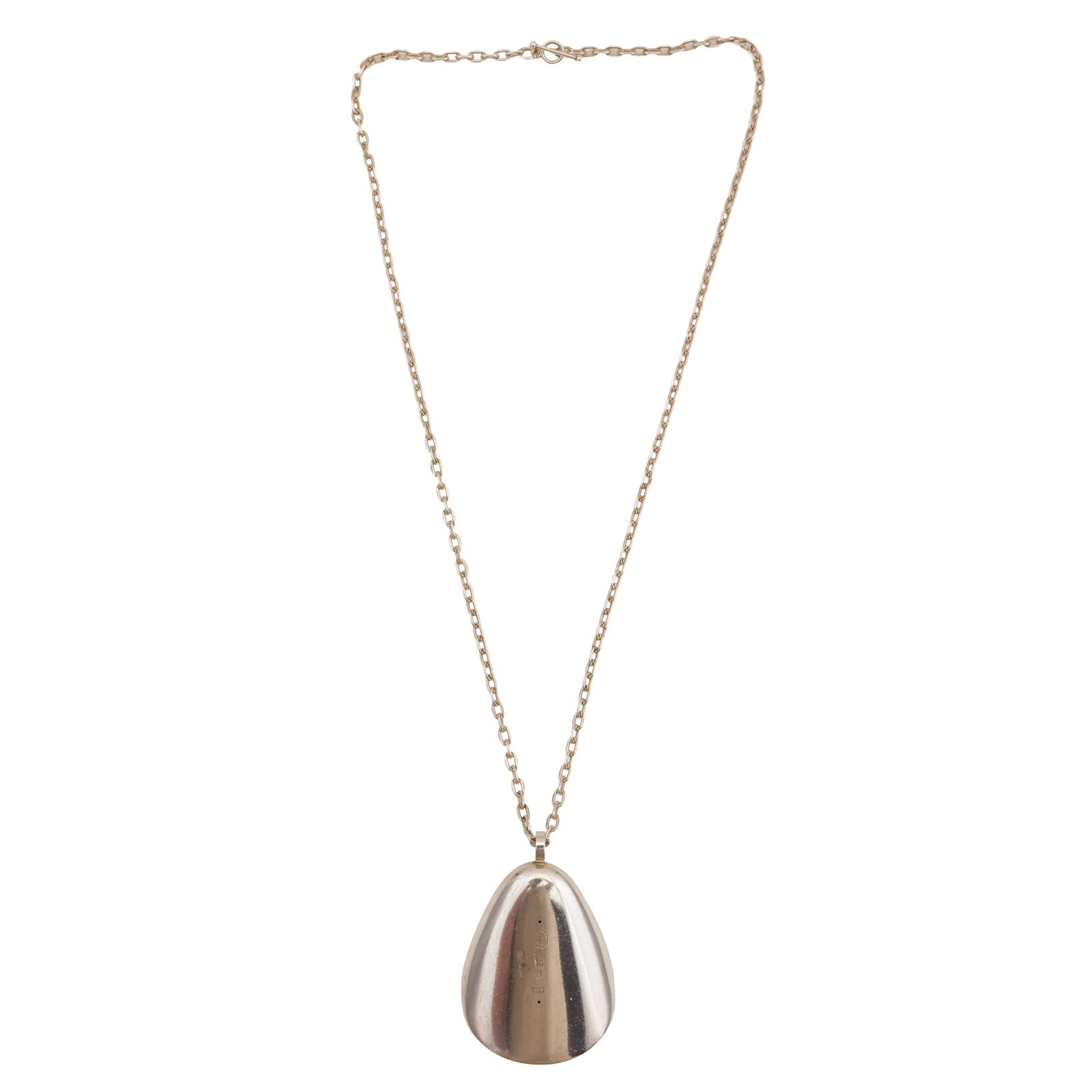 Georg Jensen by Nanna and Jorgen Ditzel Ι An 'Oyster shell' pendant necklace, circa 1972 Silver - 3