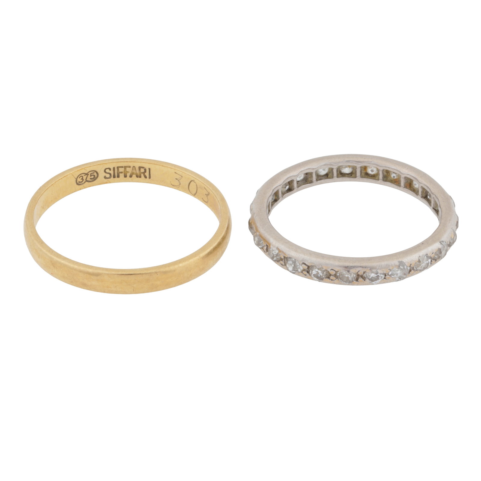 Two rings Yellow and white metal (1 of 2)