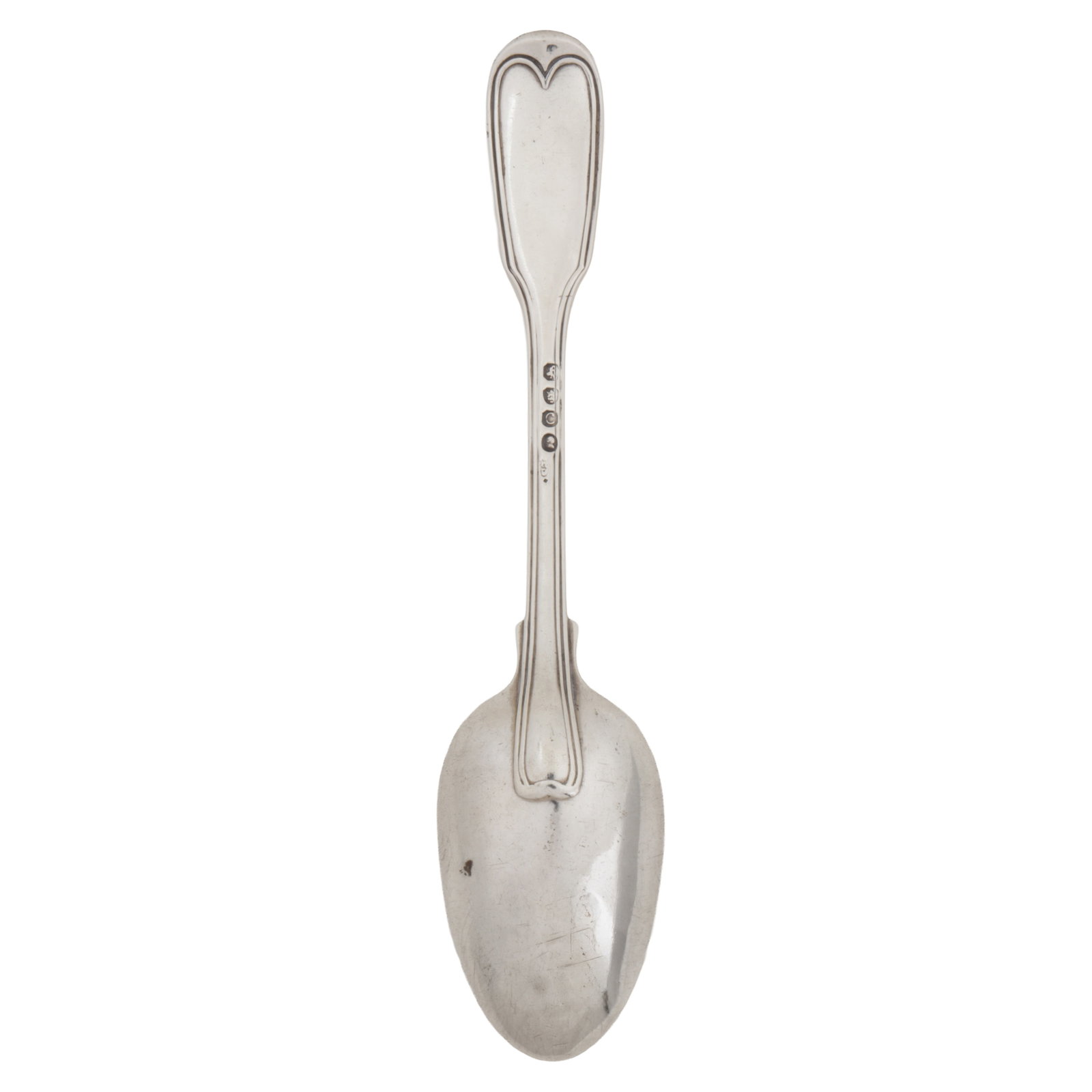 London 1818 by Paul Storr (1771 - 1844, reg. 12th Jan 1793) A George III sterling silver dessert spo - 2