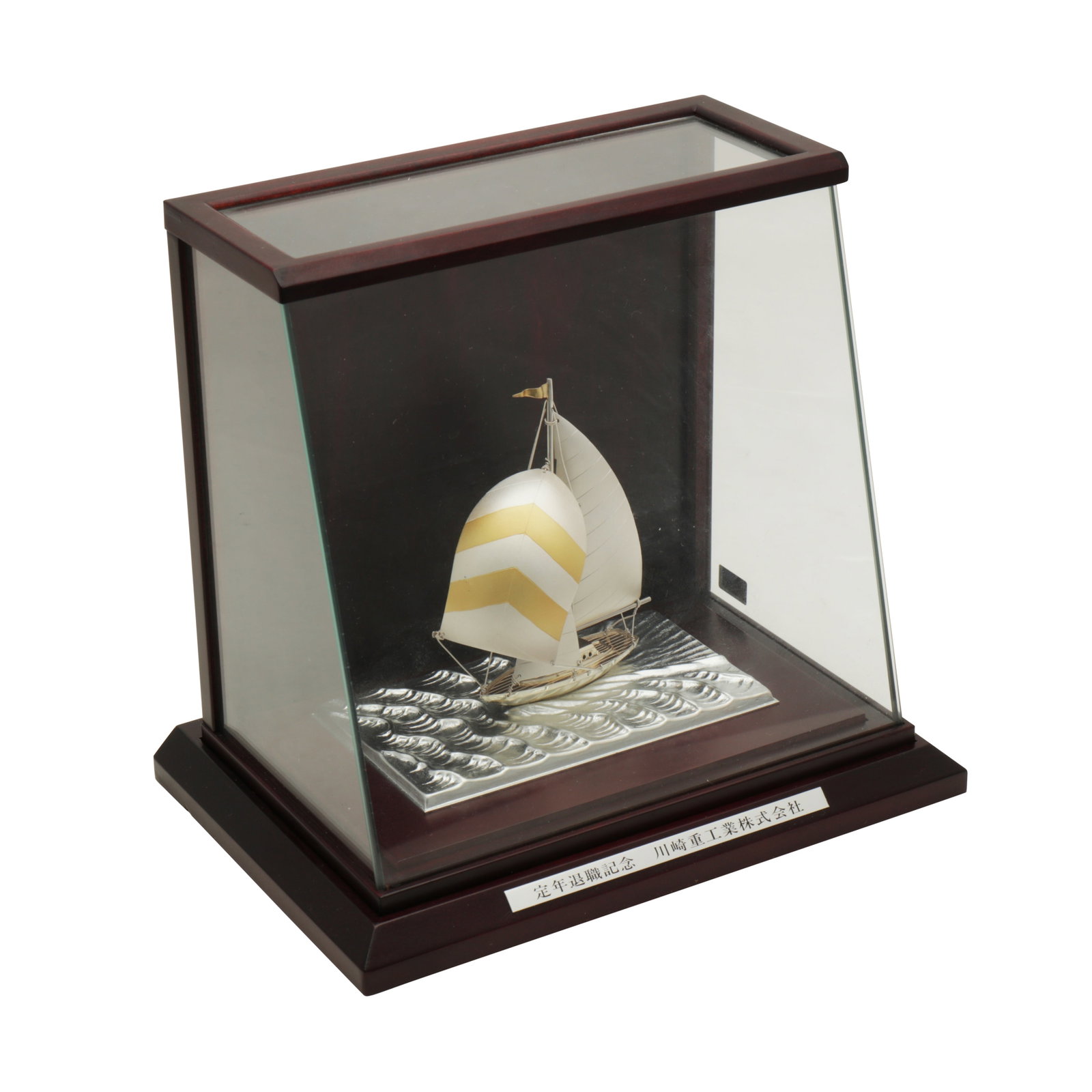 A modern Japanese silver model of a cutter ship, by Takehiko - 2