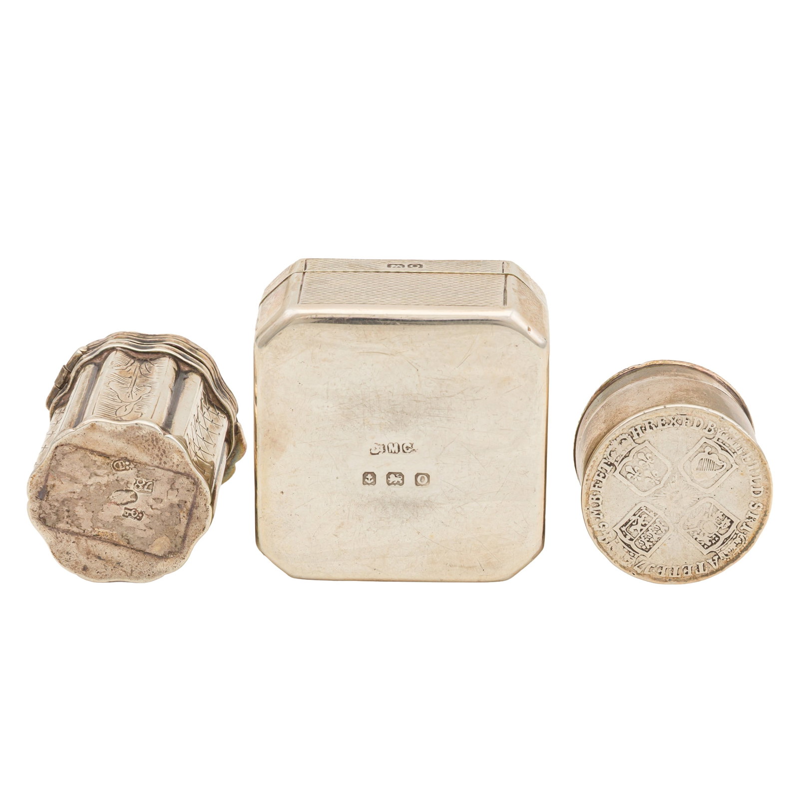 Birmingham 1938 by Daniel Manufacturing Company A George VI sterling silver box - 2