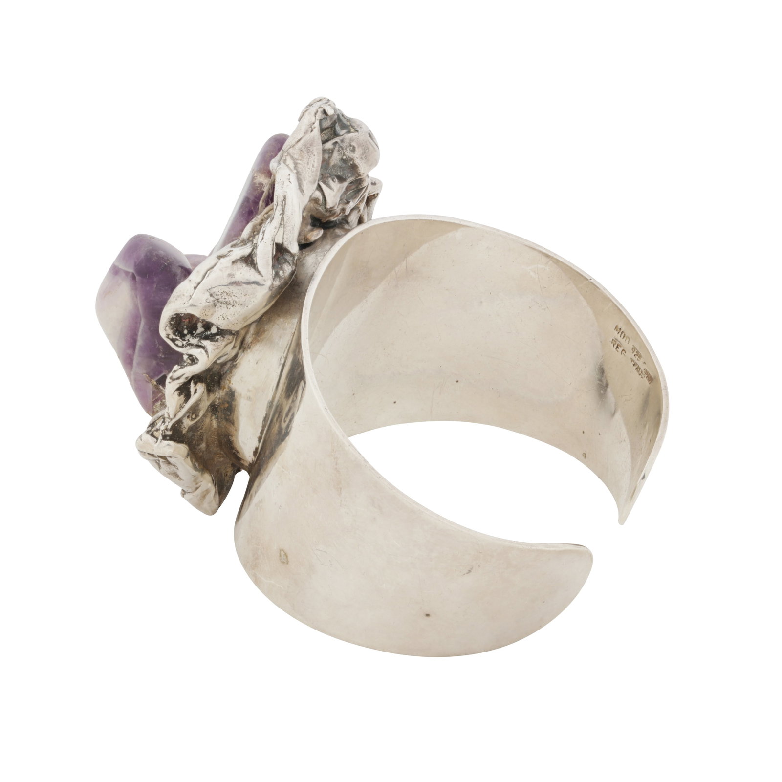 An amethyst bracelet White metal - 2