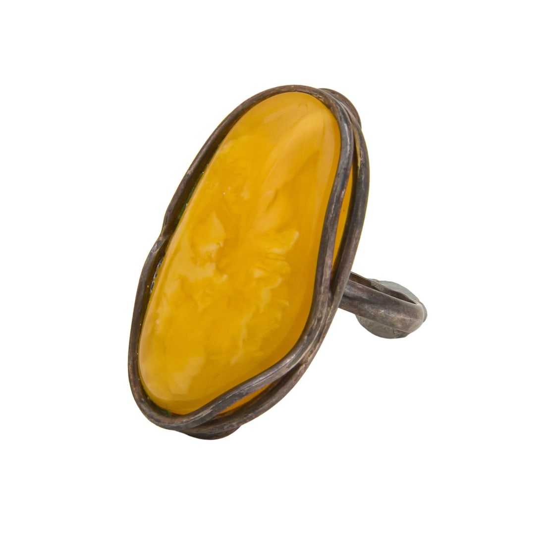 A collection of bakelite and amber jewellery White metal - 4