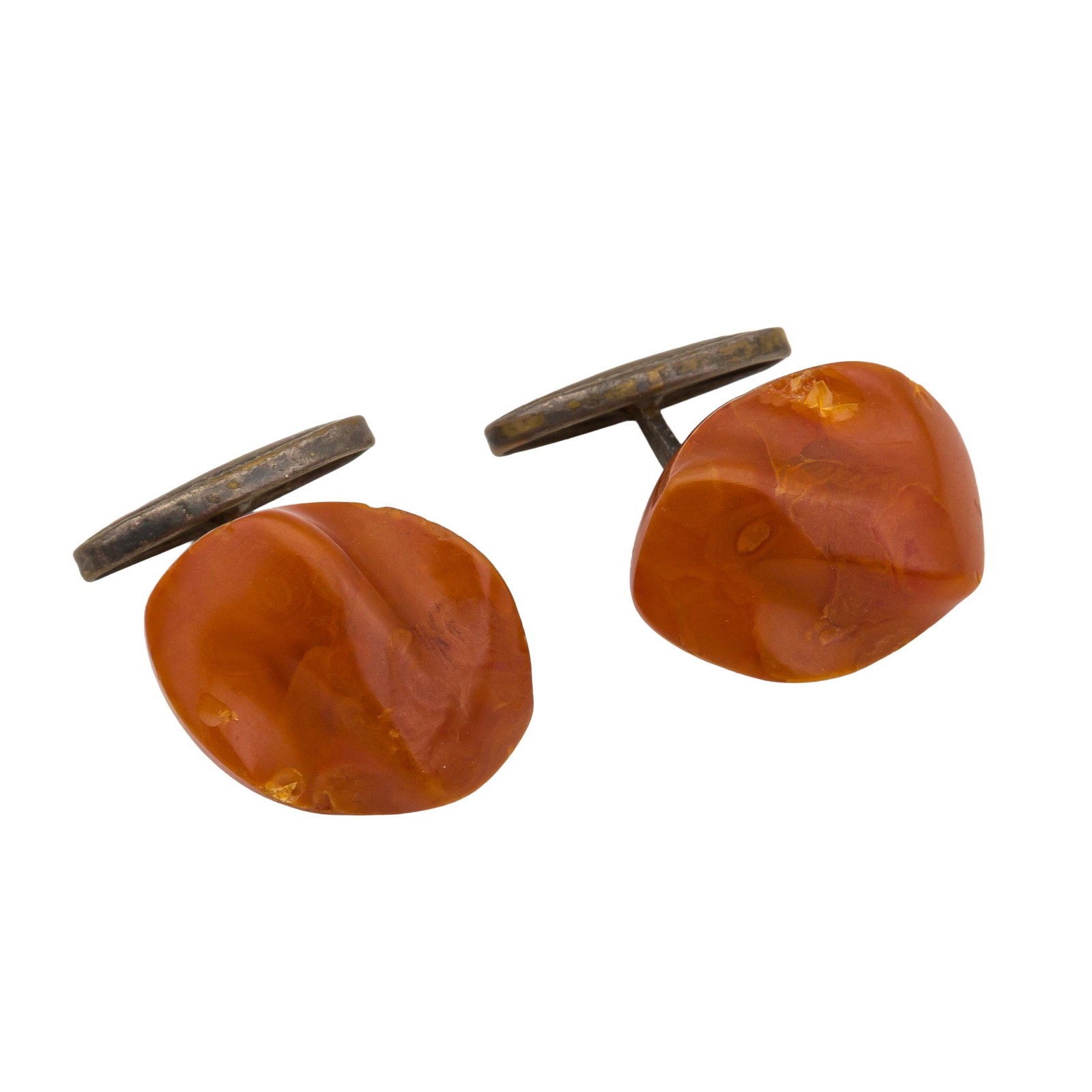 A collection of bakelite and amber jewellery White metal - 5