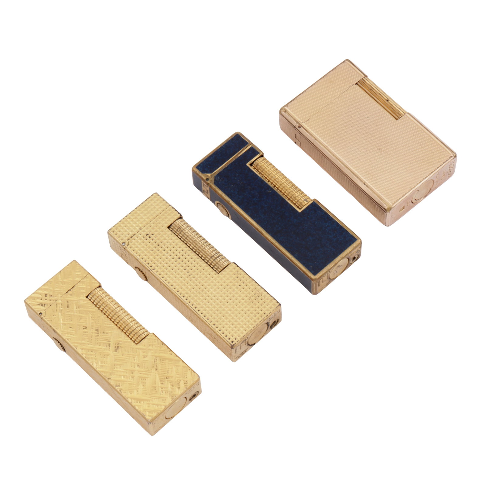 Four lighters Gold-plated - 2