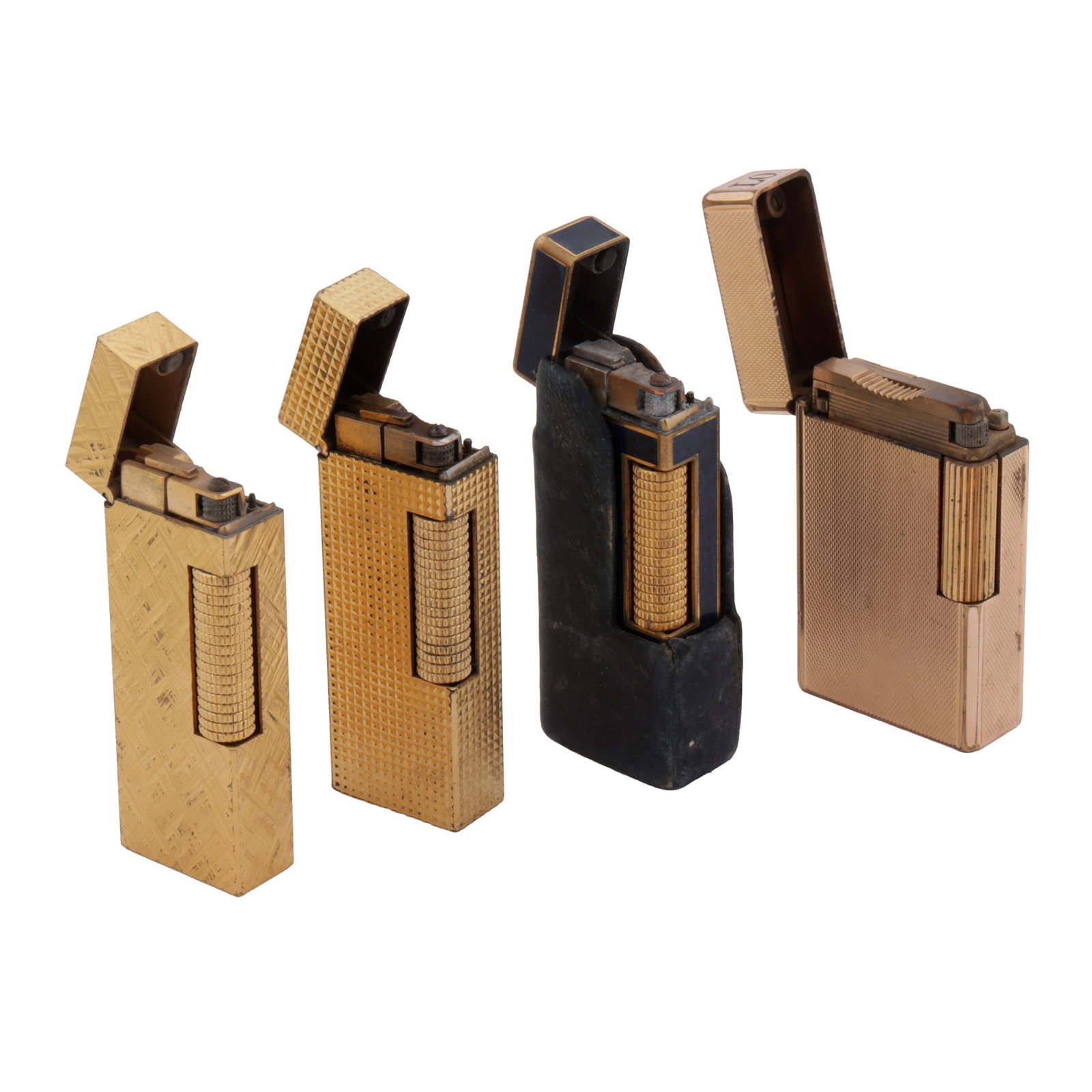 Four lighters Gold-plated - 3