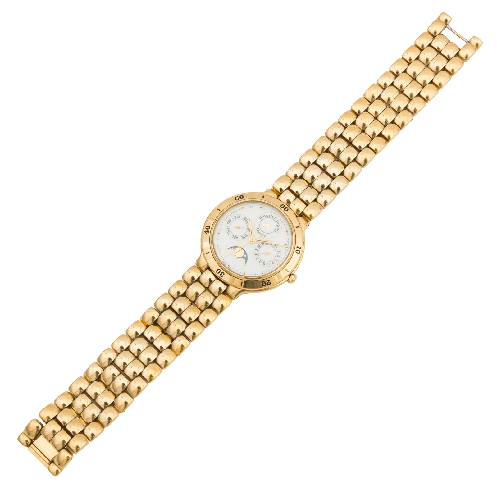 Maurice Lacroix Calendar Bracelet Watch Gold-plated - 4