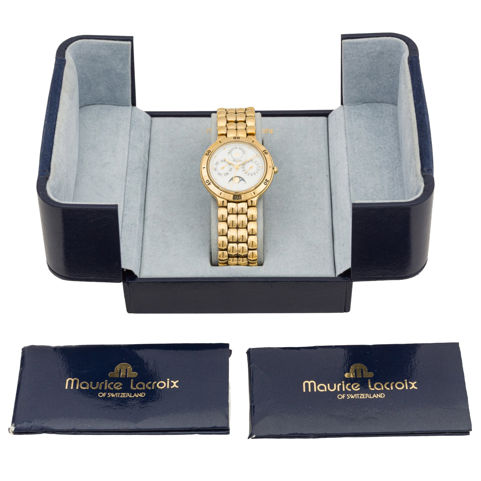 Maurice Lacroix Calendar Bracelet Watch Gold-plated - 6