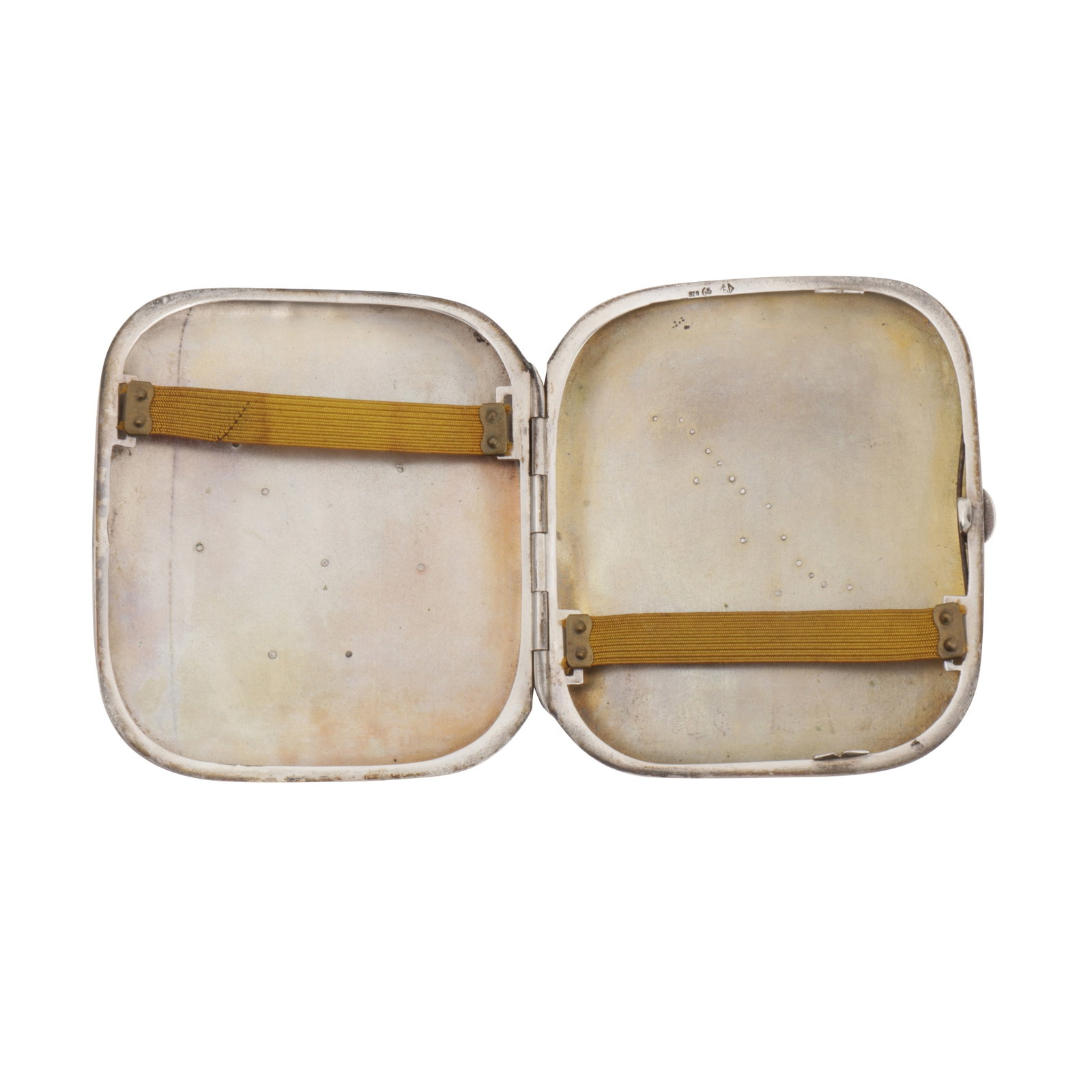 German circa 1910 by EJ (unidentified) An early 20th century 800 standard silver cigarette case - 2