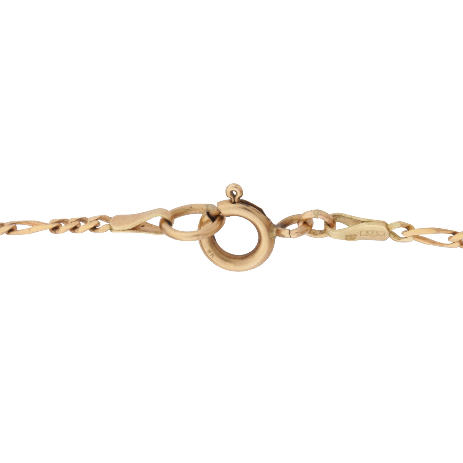 A paste pendant necklace Yellow metal - 3