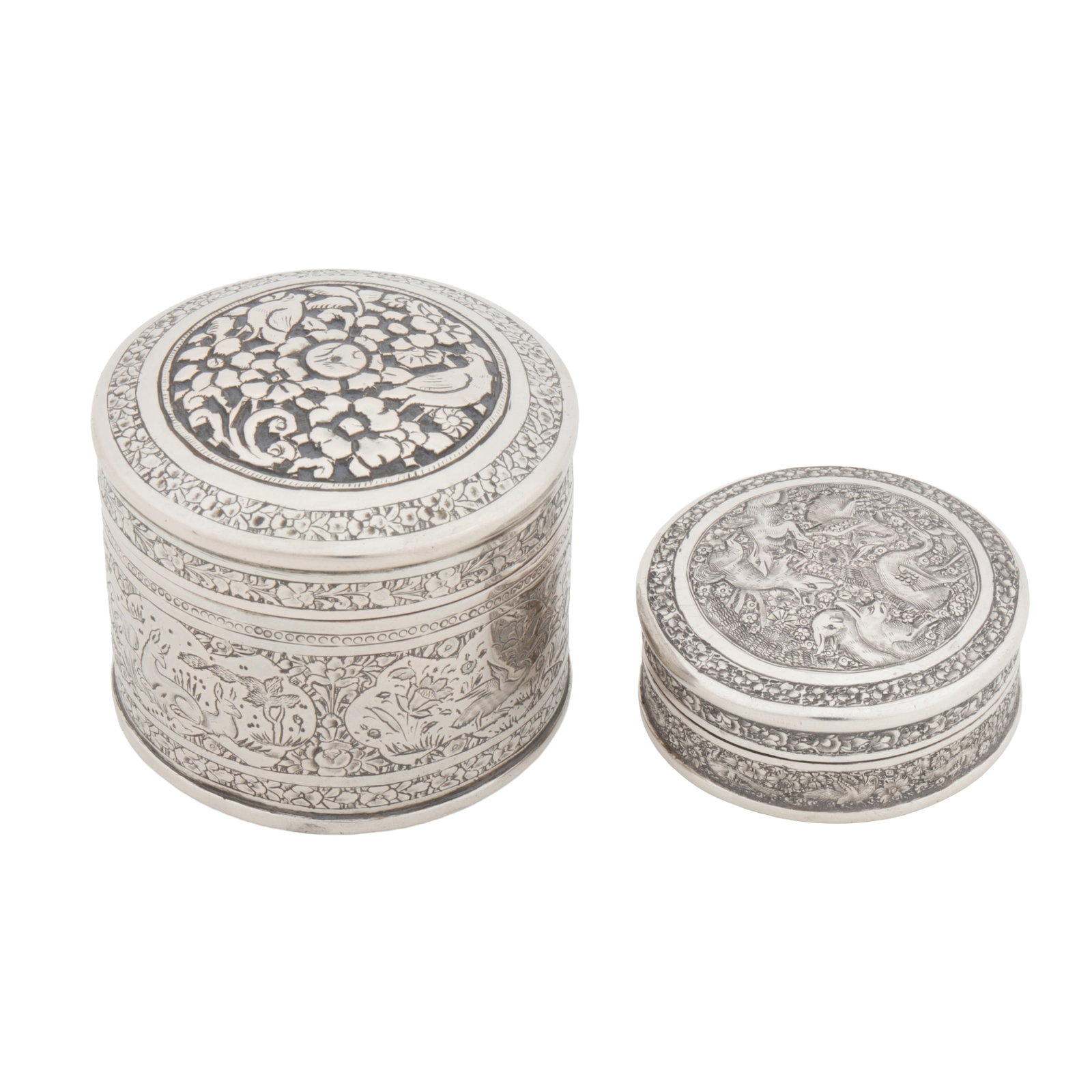 Isfahan circa 1920 An early 20th century Persian (Iranian) unmarked silver box - 2
